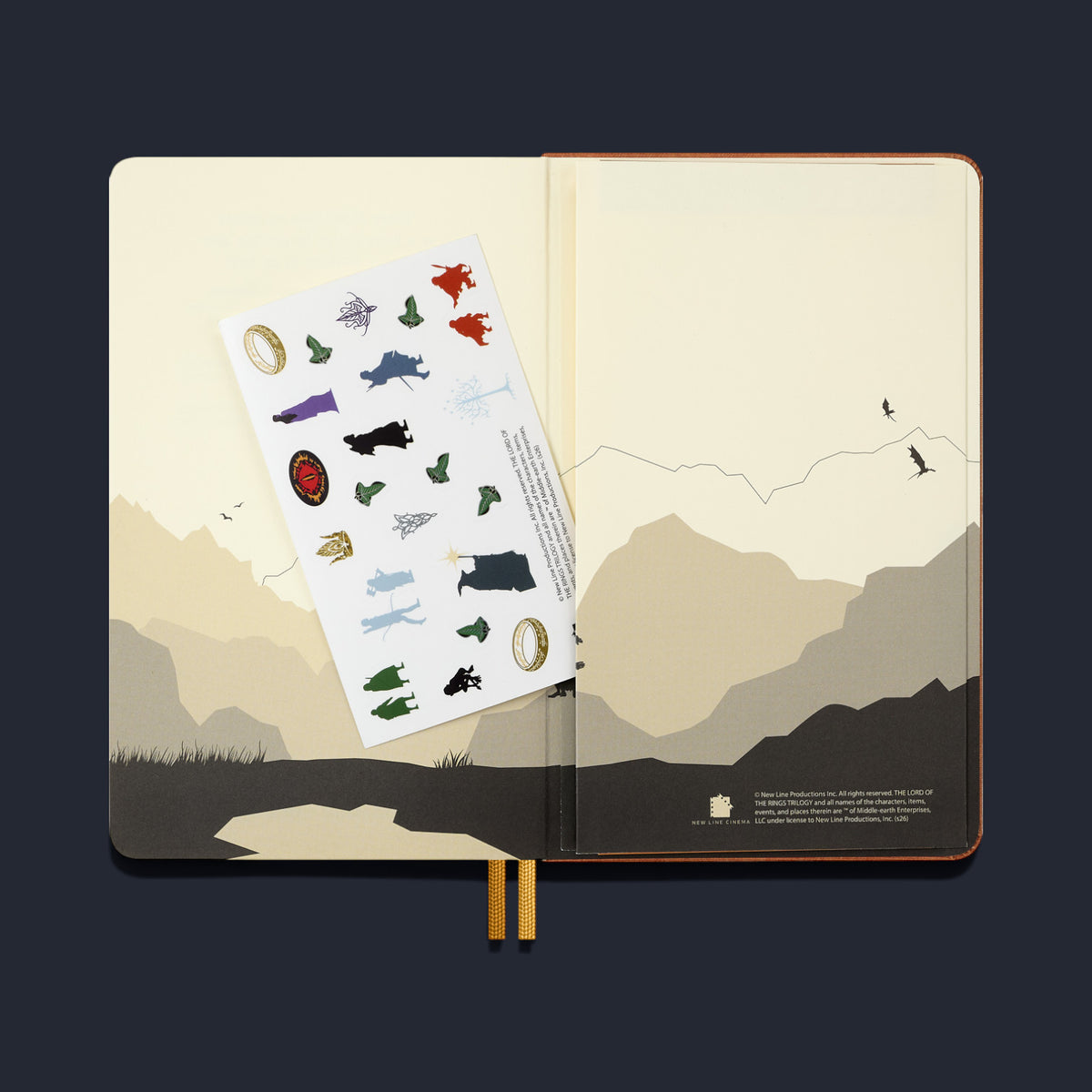 Moleskine x LotR Large Notebook - Lord of the Rings Frodo & Sam