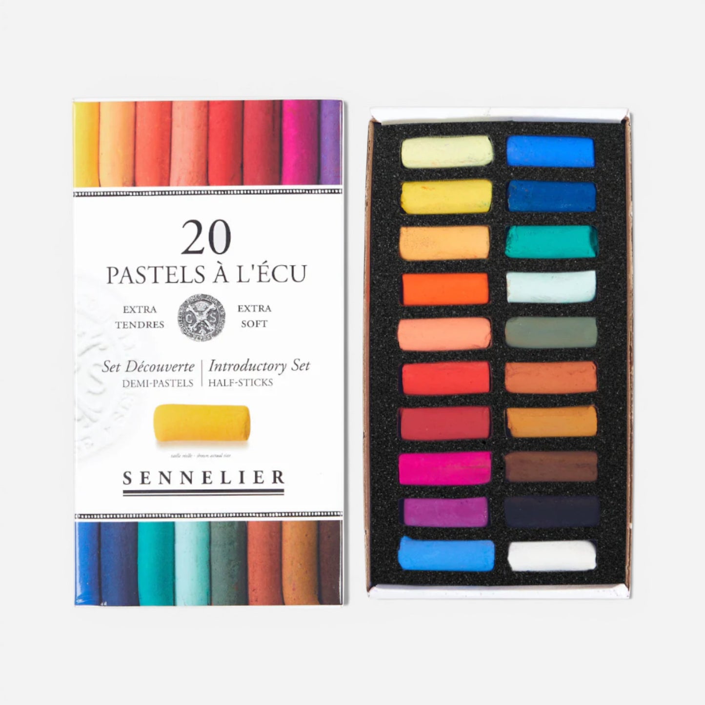 Sennelier L'Ecu Soft Pastels - Half Pastel 20 Introductory Set