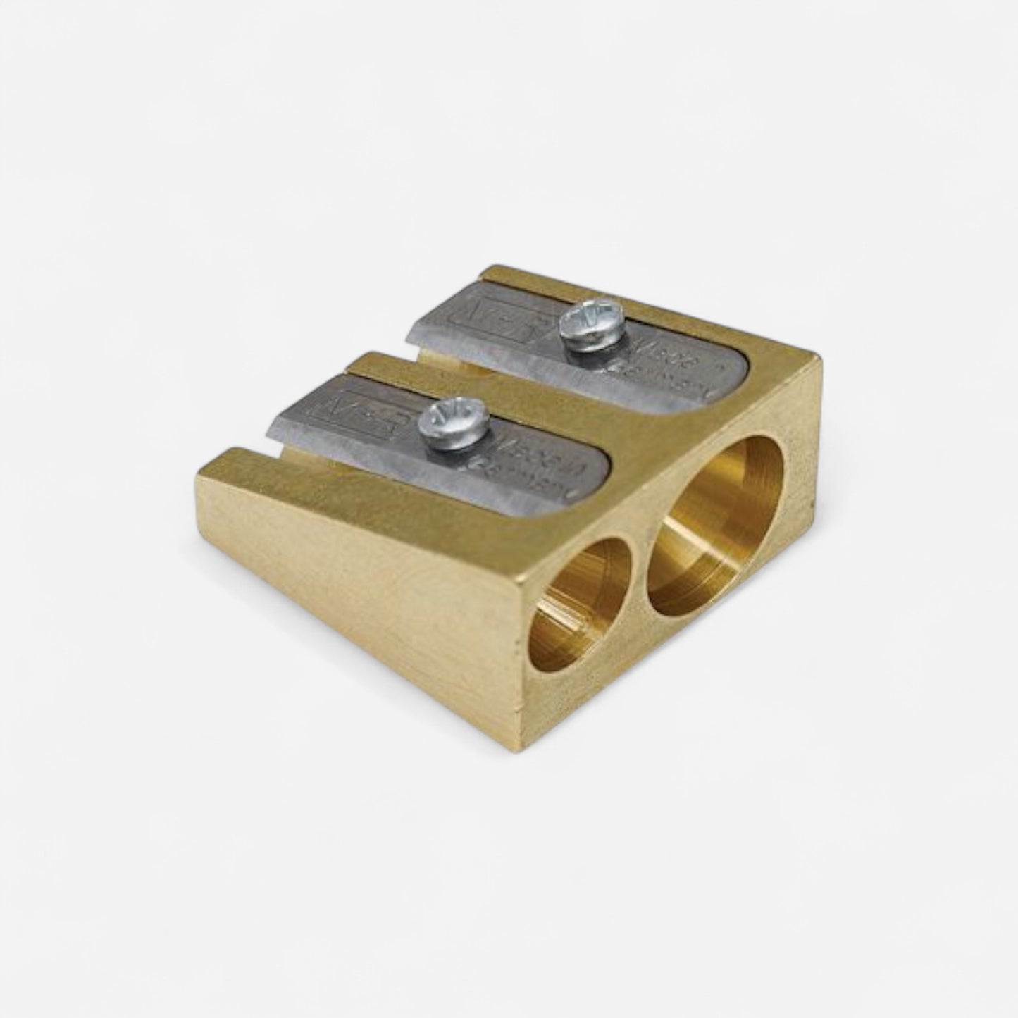Möbius + Ruppert Double-Barrel Brass Sharpener - Wedge