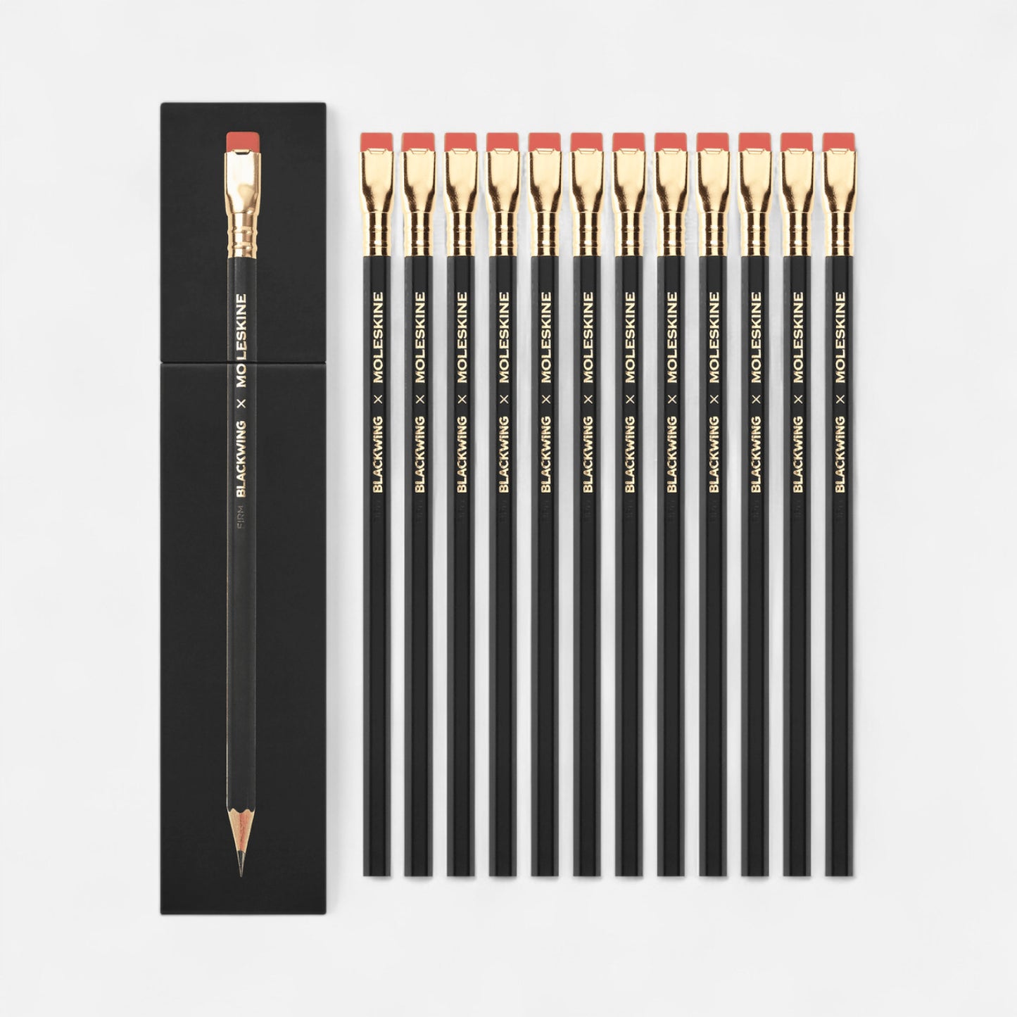 Blackwing X Moleskin Box Set of 12 Pencils - Firm Graphite