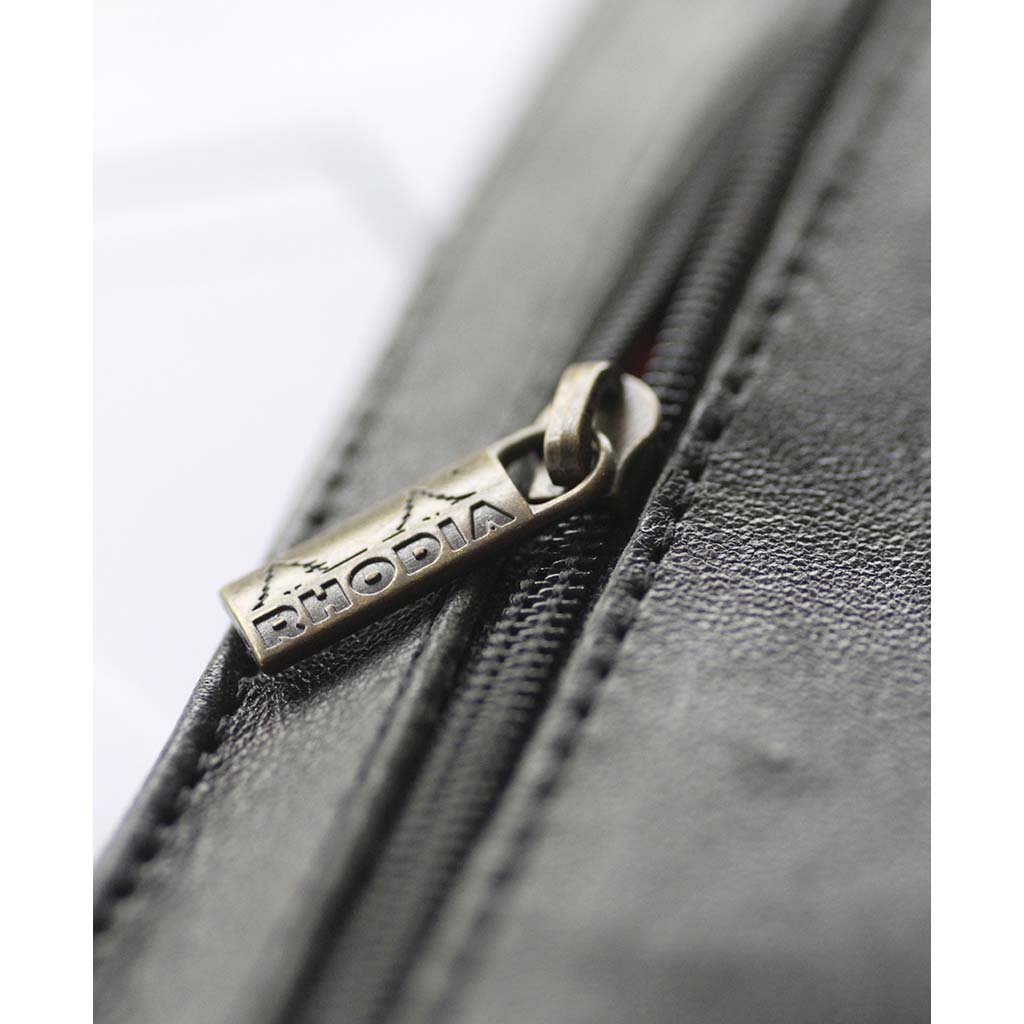 Rhodia Leather Pencil Case Black