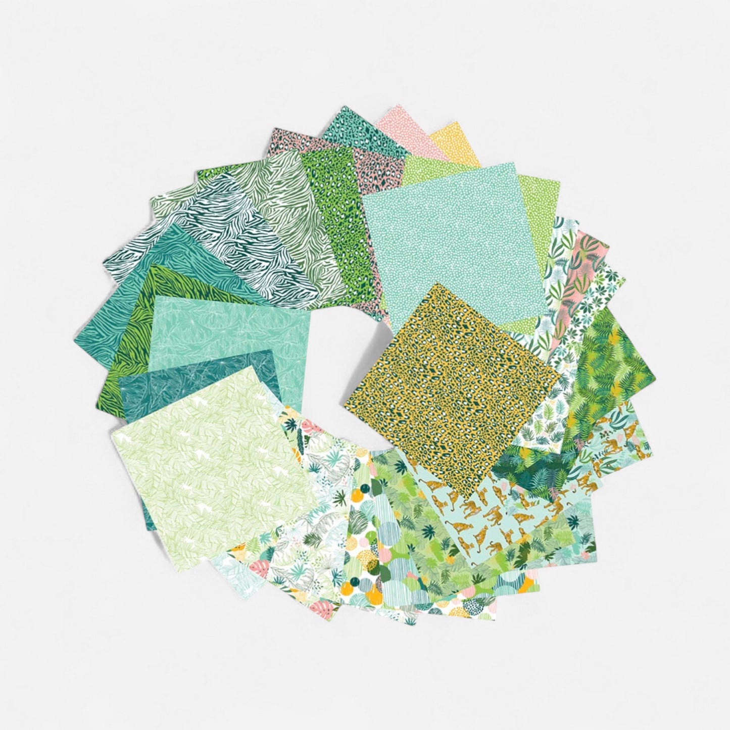 Clairefontaine Origami Paper 60sheets 15x15 - Exotic Freshness
