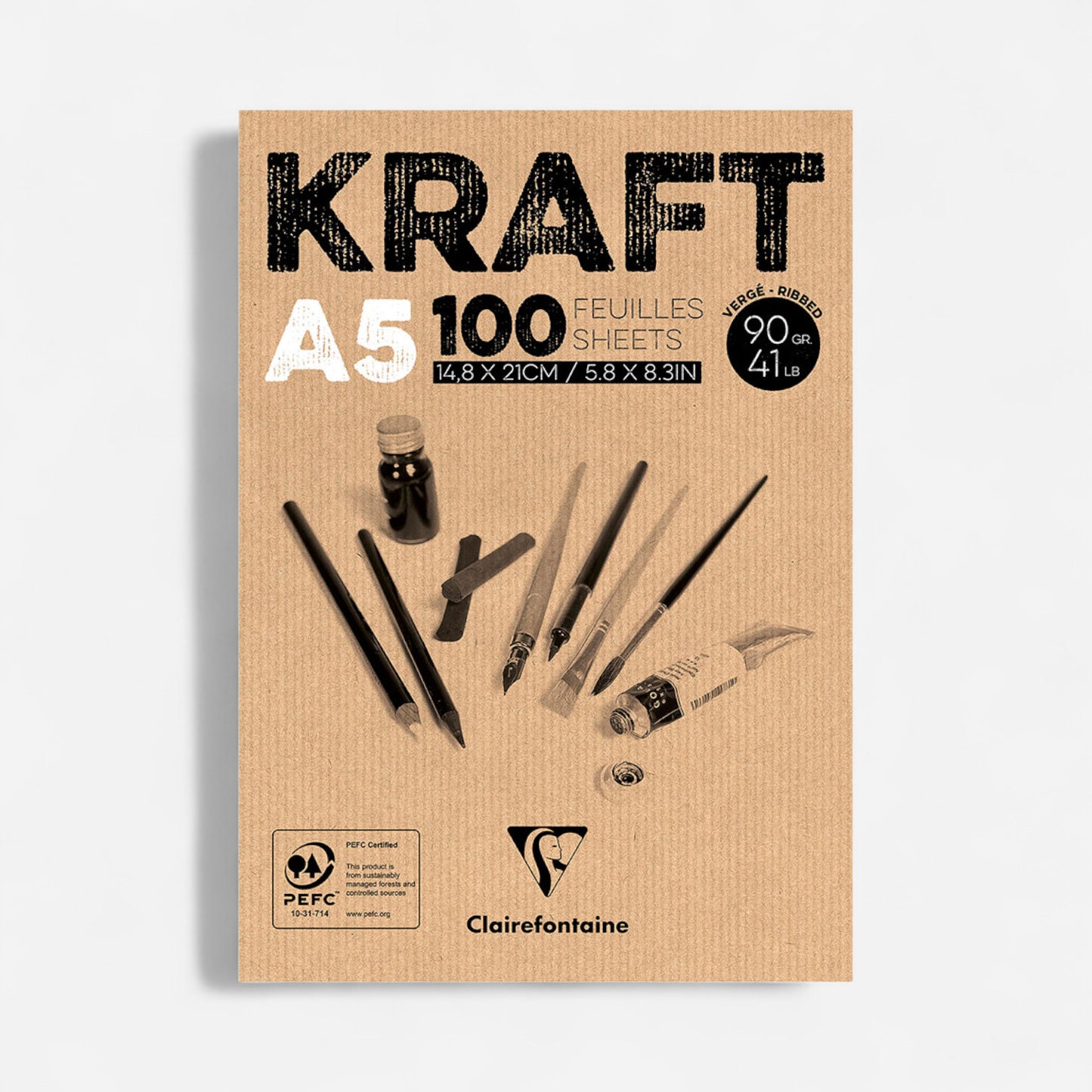 Clairefontaine Kraft Paper Pad 90gsm