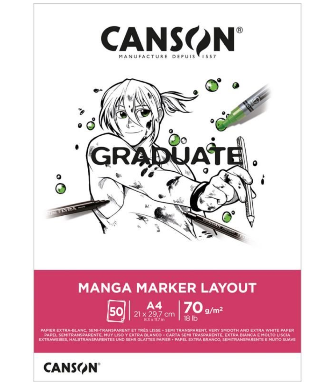 Canson Graduate Manga Marker Layout 70g