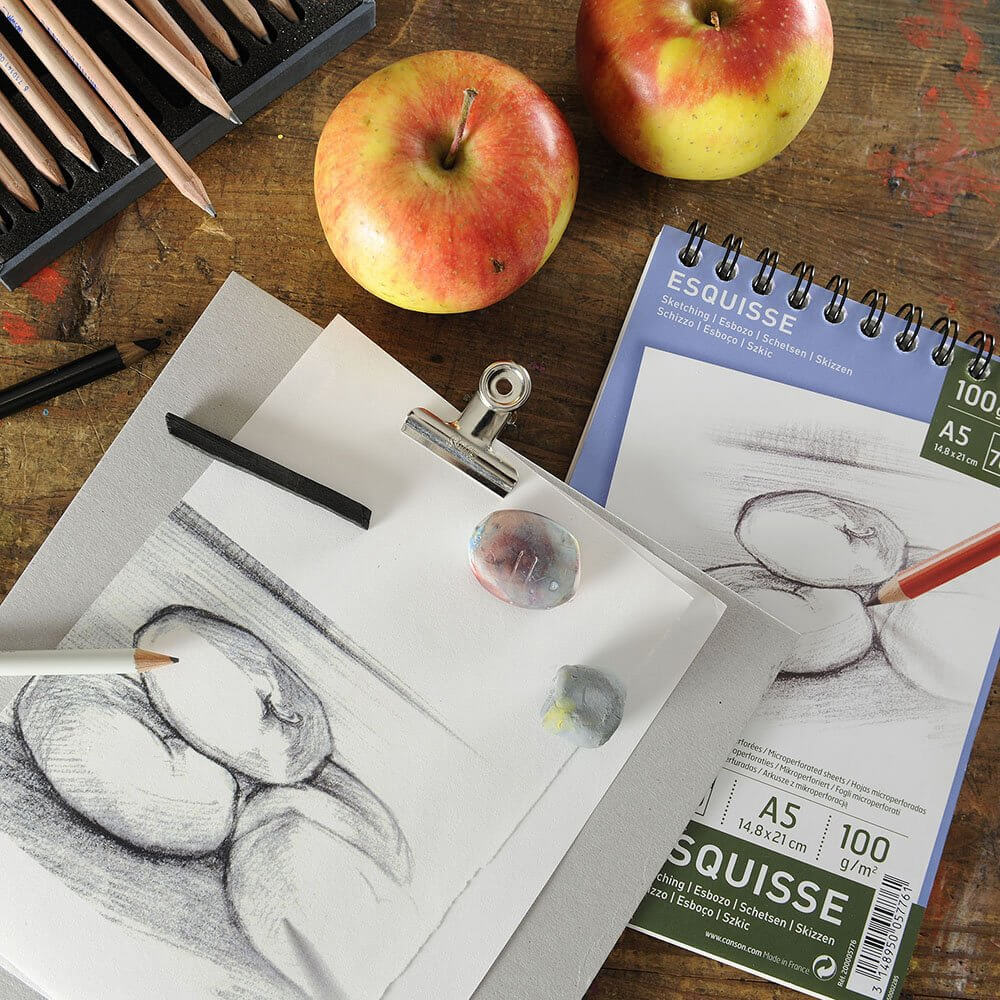 Canson Sketching spiral pad 100g