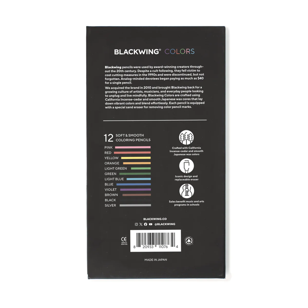 Blackwing Colour Pencils Set of 12