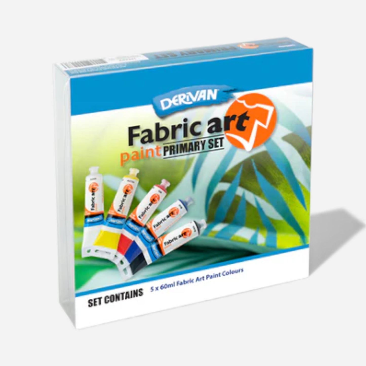 Derivan Fabric Art Paint Set - Primary Colours