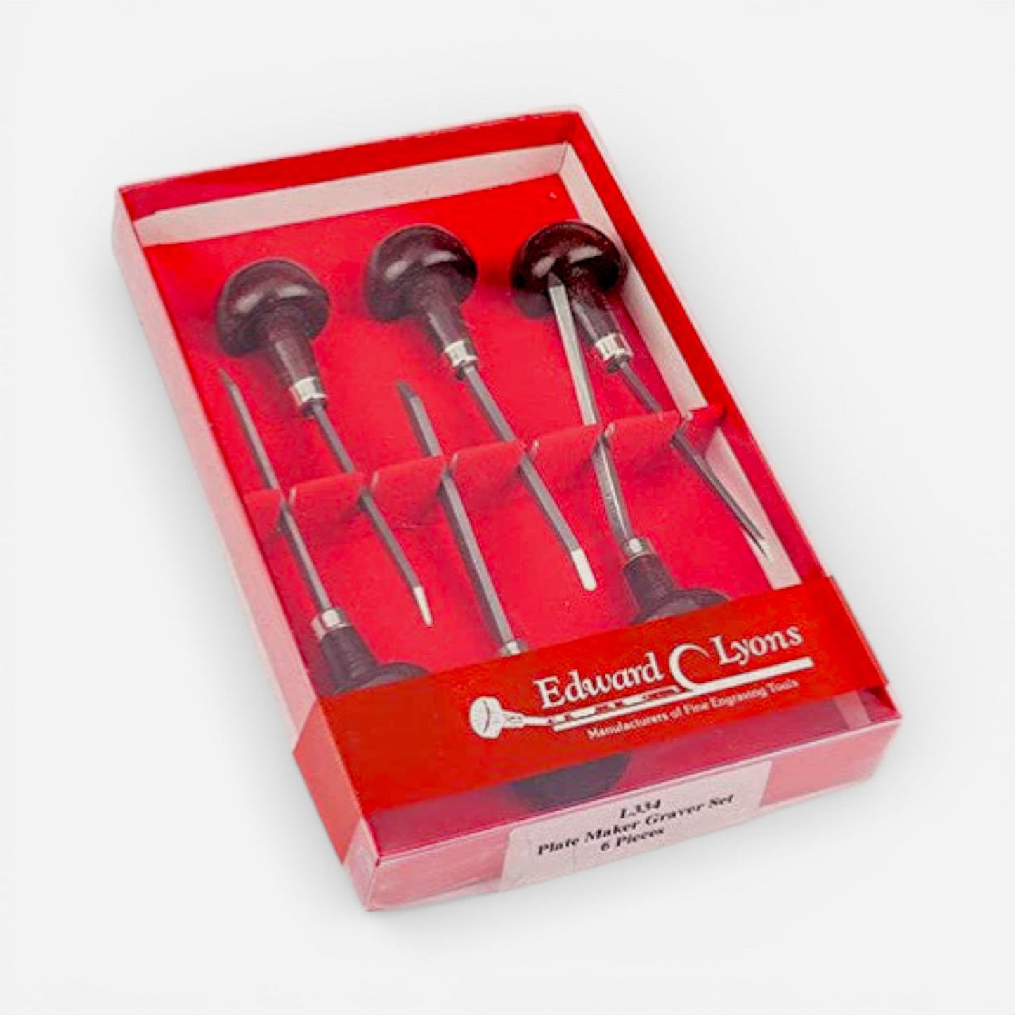 E.C. Lyons Plate Maker Graver 6 Piece Set