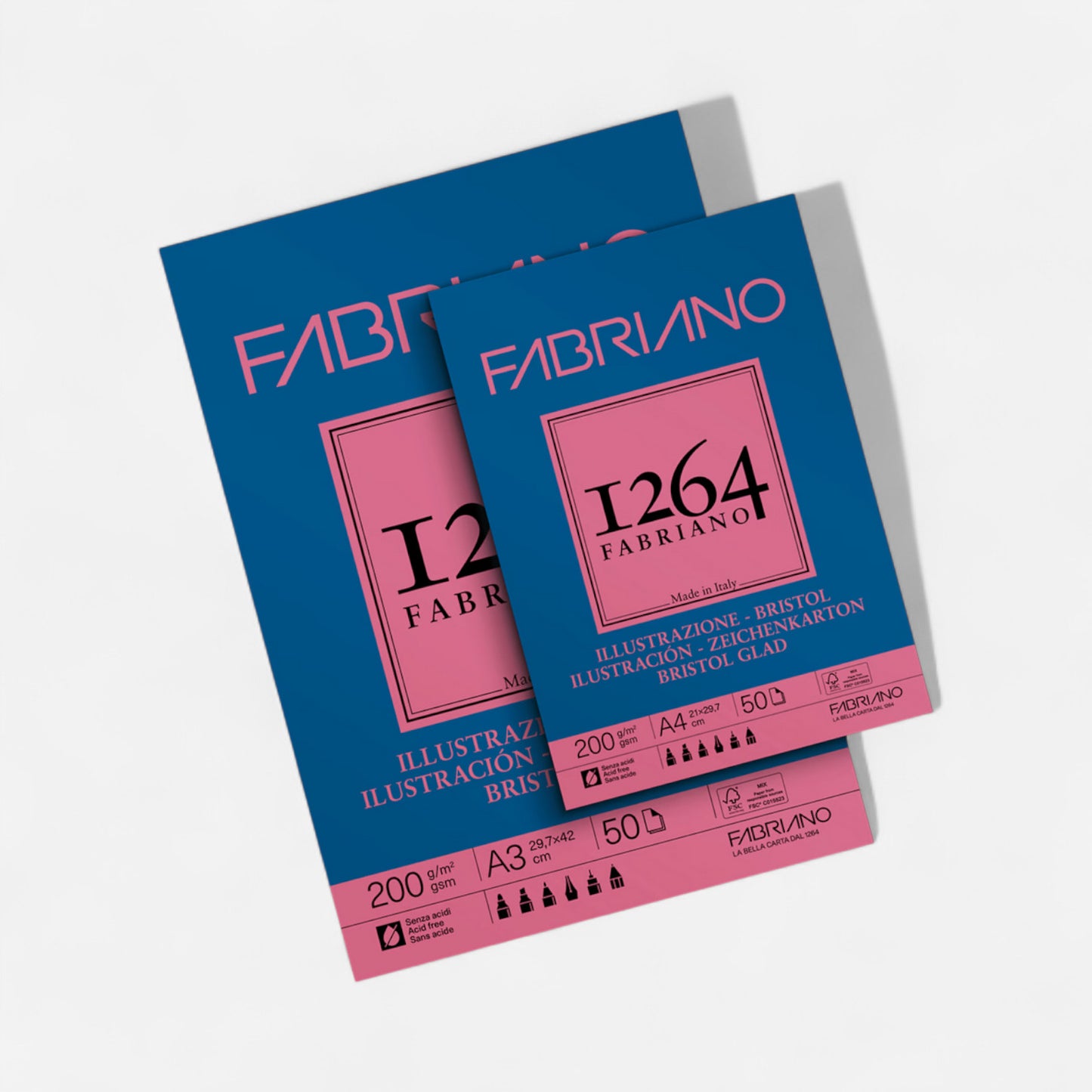 Fabriano 1264 Bristol Sketch Pad 200g