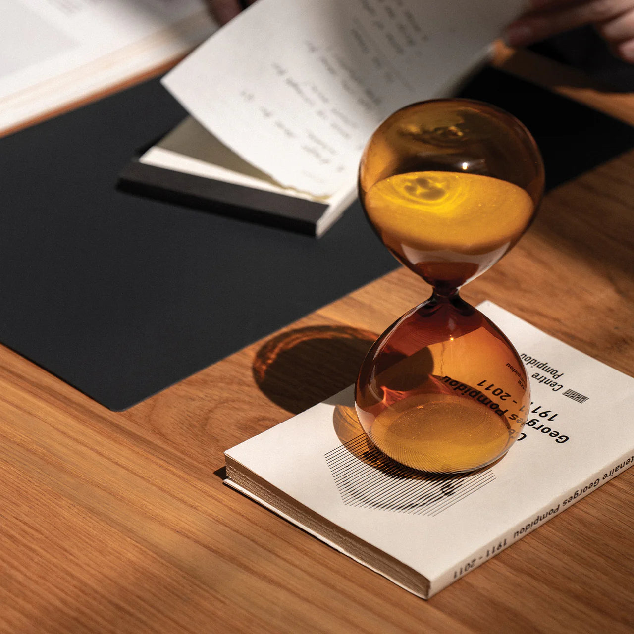 Life Drawing Handcrafted Hourglass - Amber