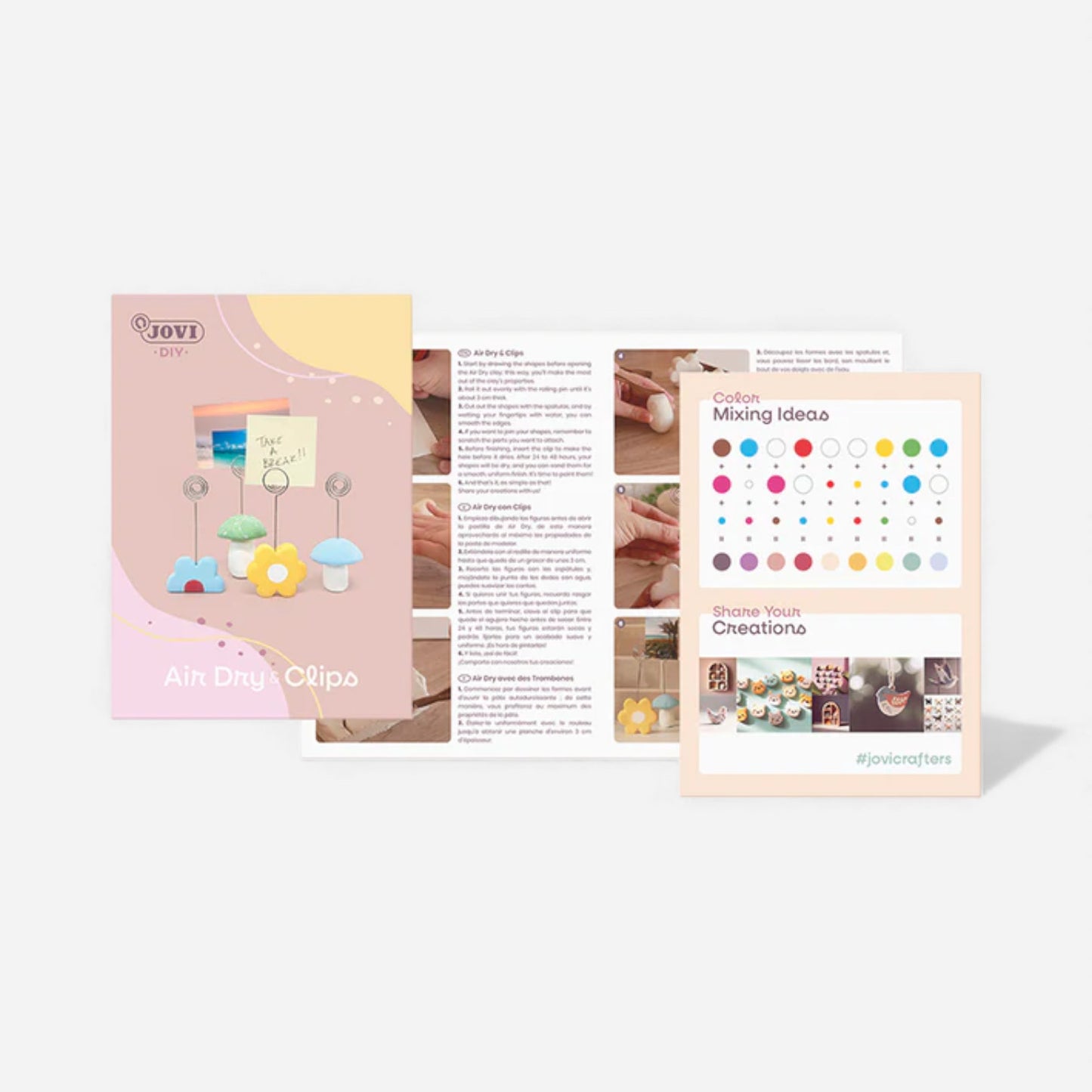 Jovi DIY Pottery Clay Kit - Air-Dry & Clips