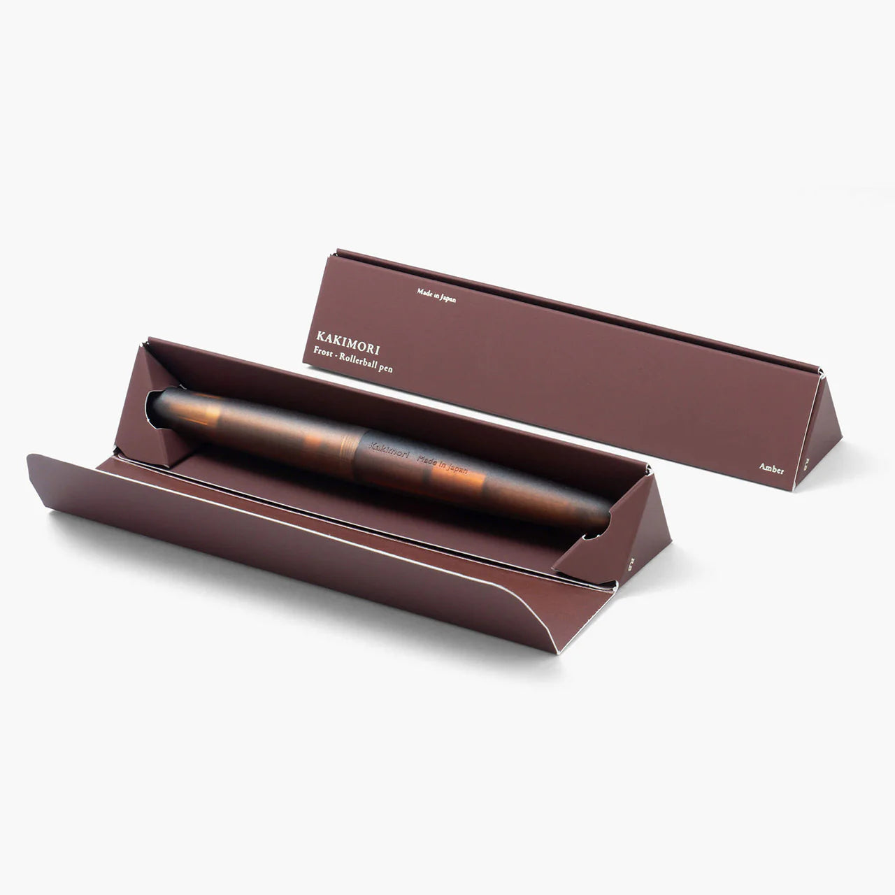 Kakimori Frost Rollerball Pen in Amber