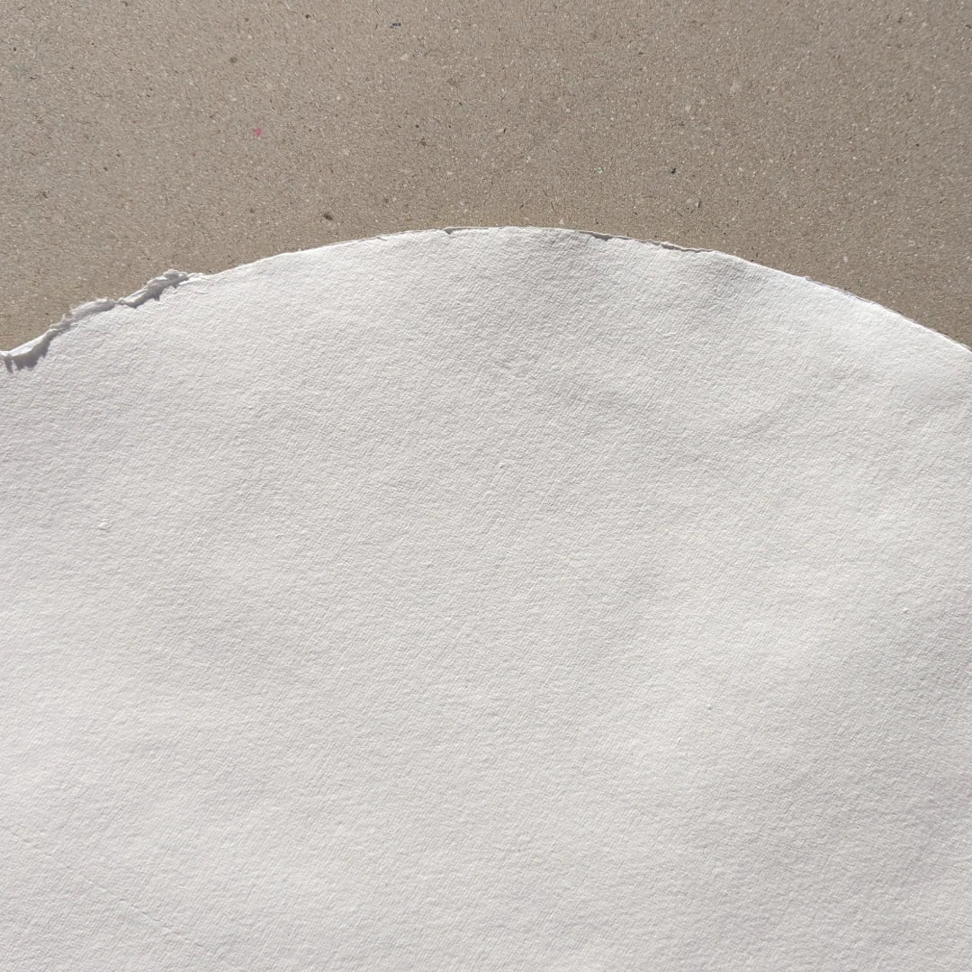 Khadi Paper ROUND Handmade 100% Cotton Rag Sheets 20