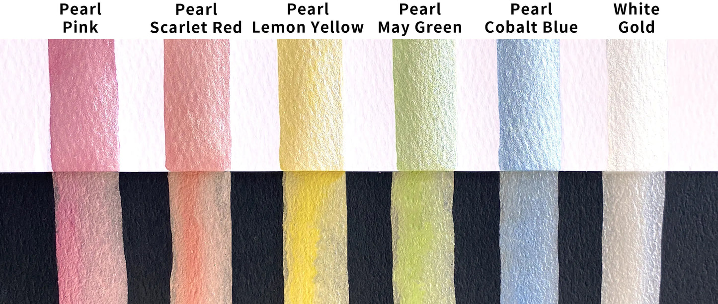 Kuretake Gansai Tambi™️ Pearl Colours Metallic Watercolour Set 6