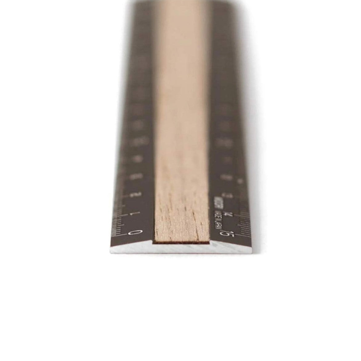 Midori® Aluminium 15cm Metal & Wood Ruler