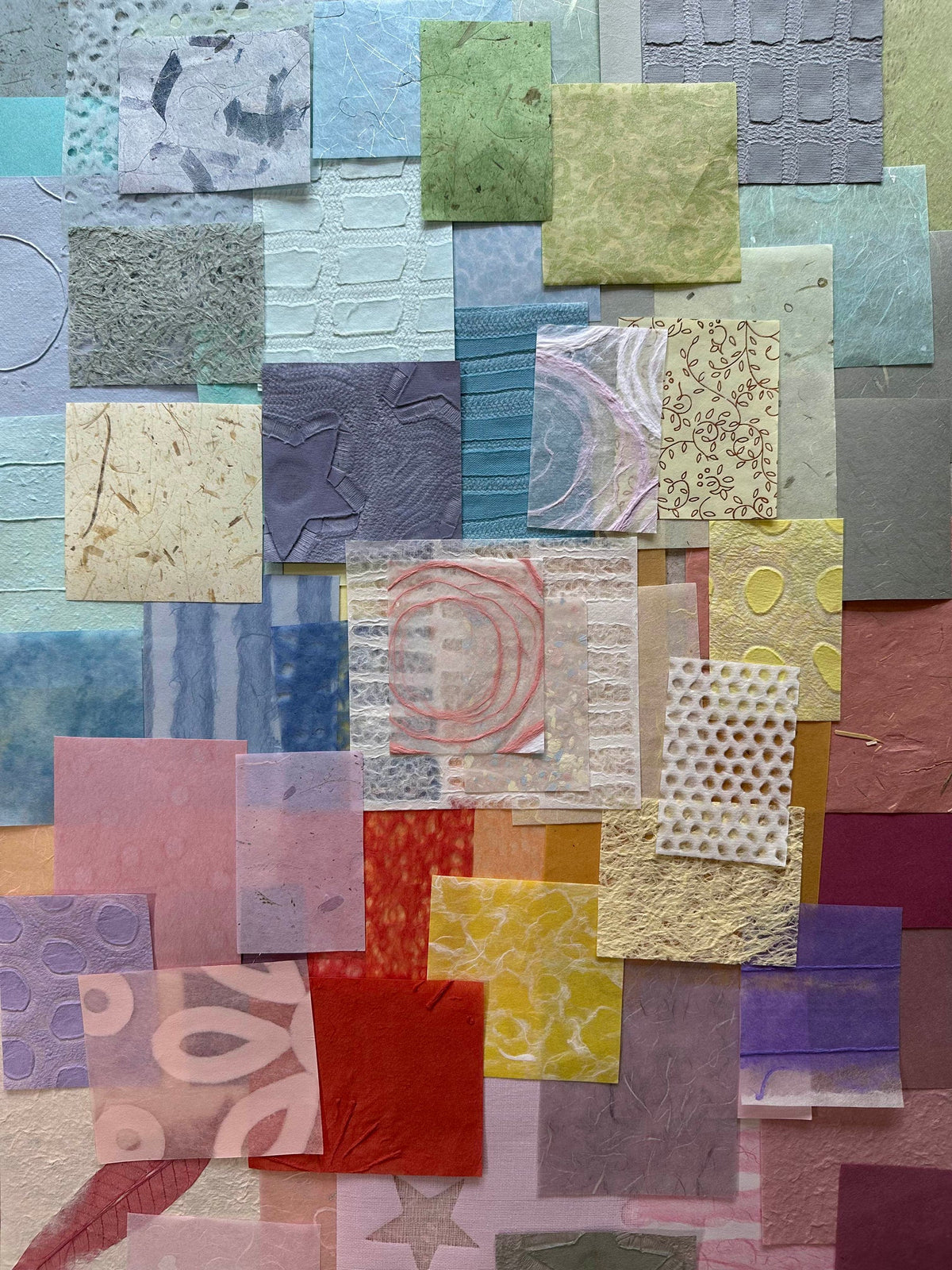 Kozo Studio Mulberry Paper Scrap Pack (100 Pieces) - Spring Pastel