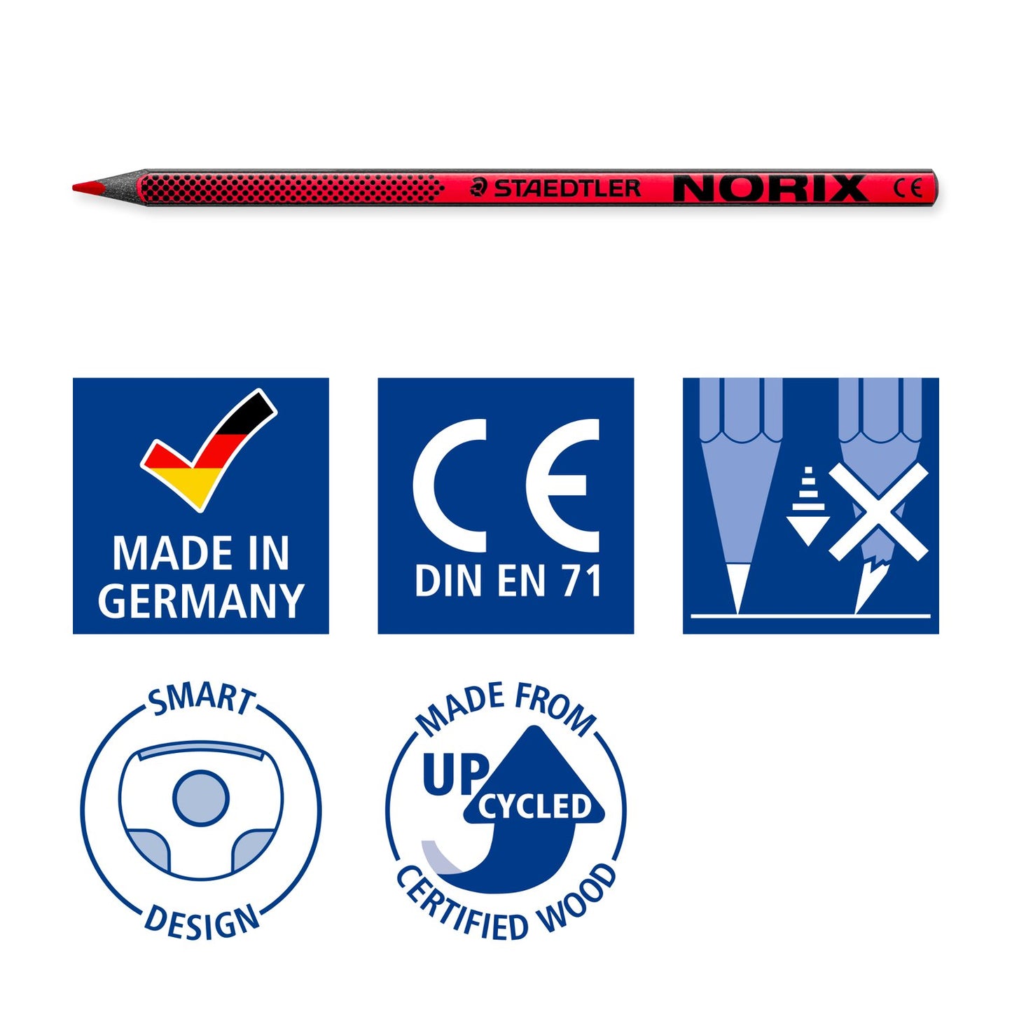Staedtler NORIX Coloured Pencils - 24 pack