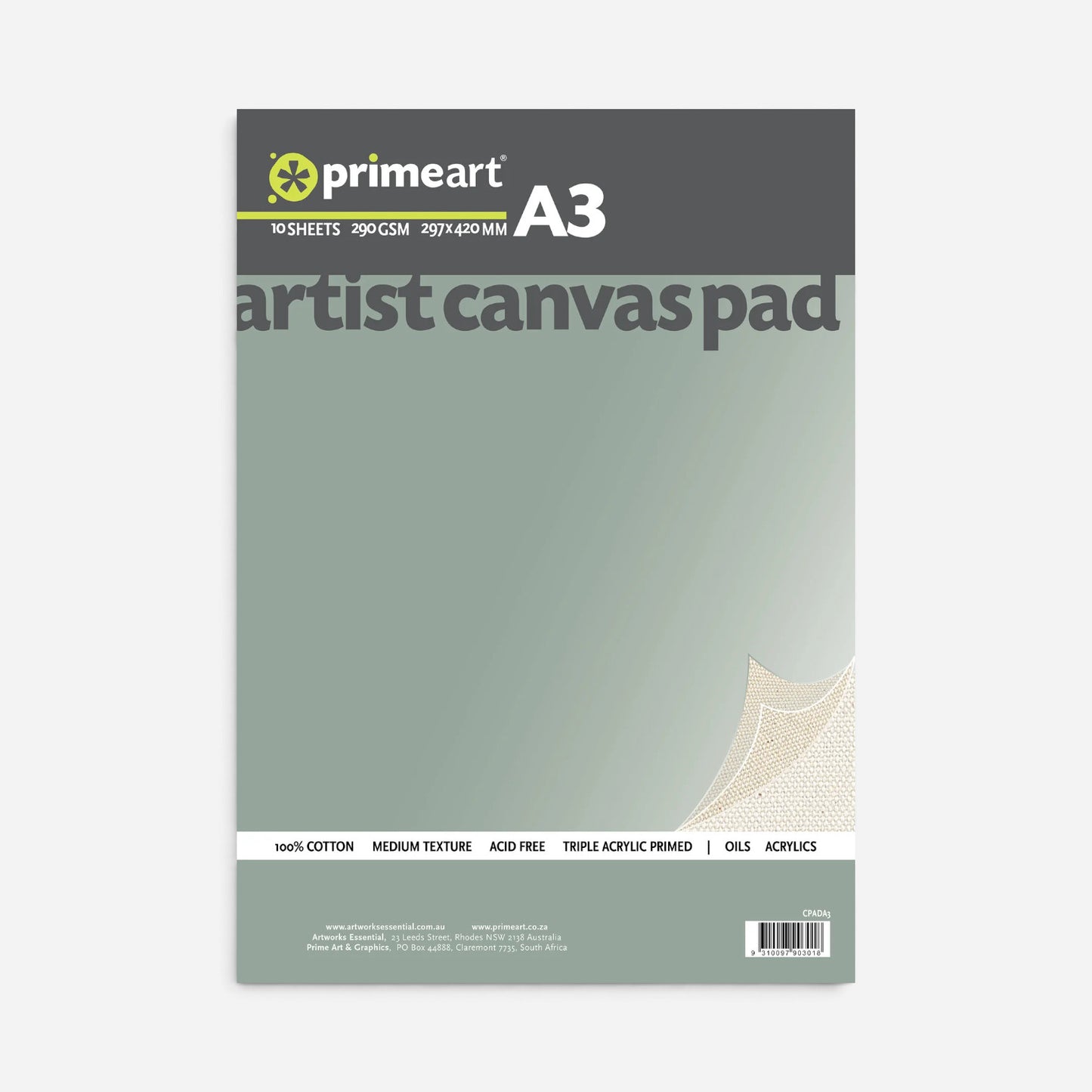 Primeart Artist Canvas Pad
