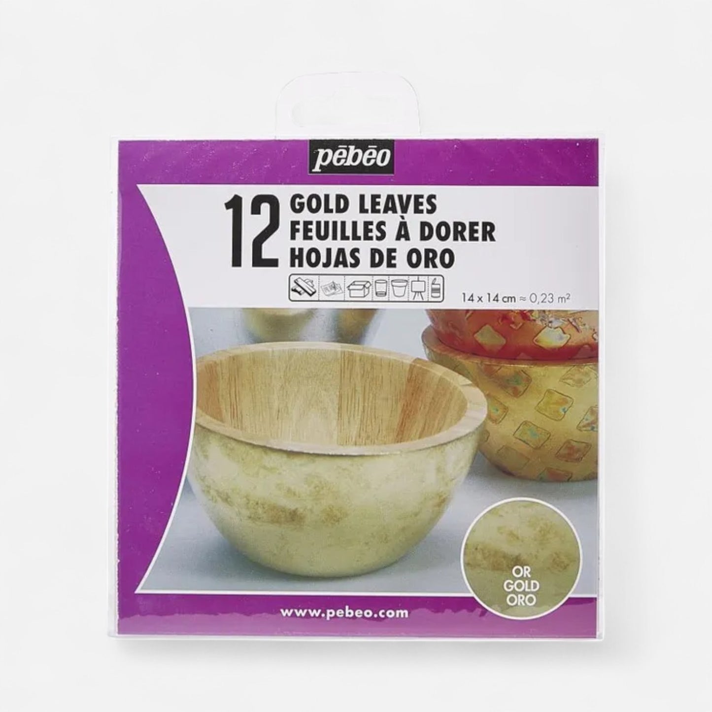 Pébéo Gold Leaf Gilding Pack of 12 sheets