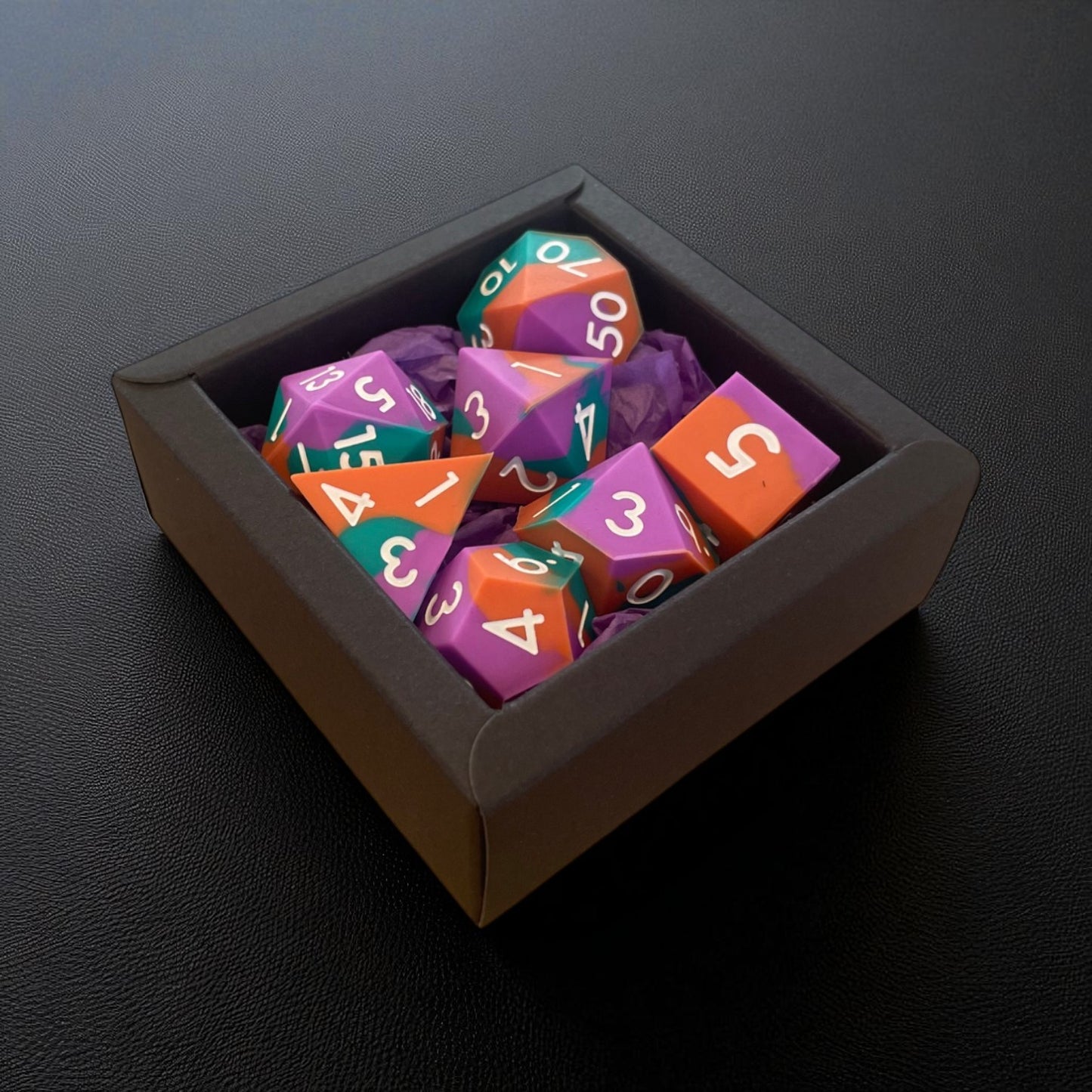 Polyhedral 7pc Gaming Dice Set - Sharp Edge