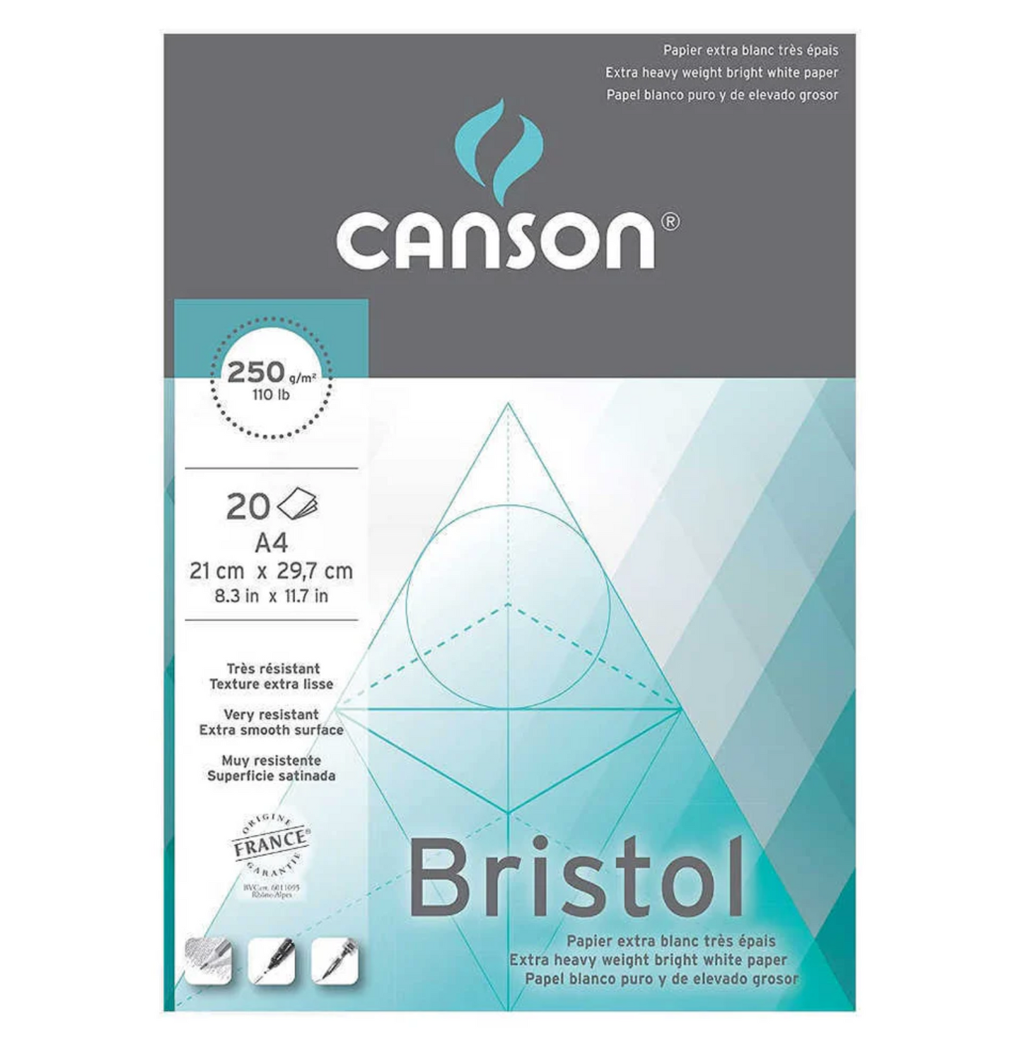Canson Bristol Heavy Weight Pad 20 Sheets