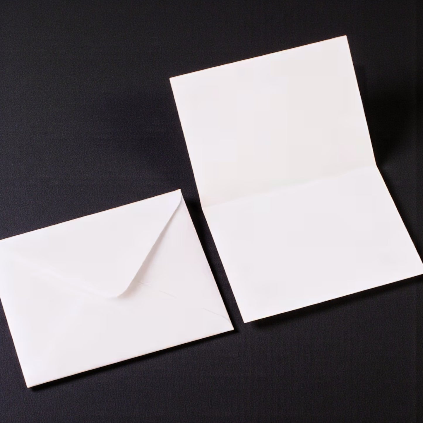 White Envelopes and Blank Watercolour Paper Card Set of 10