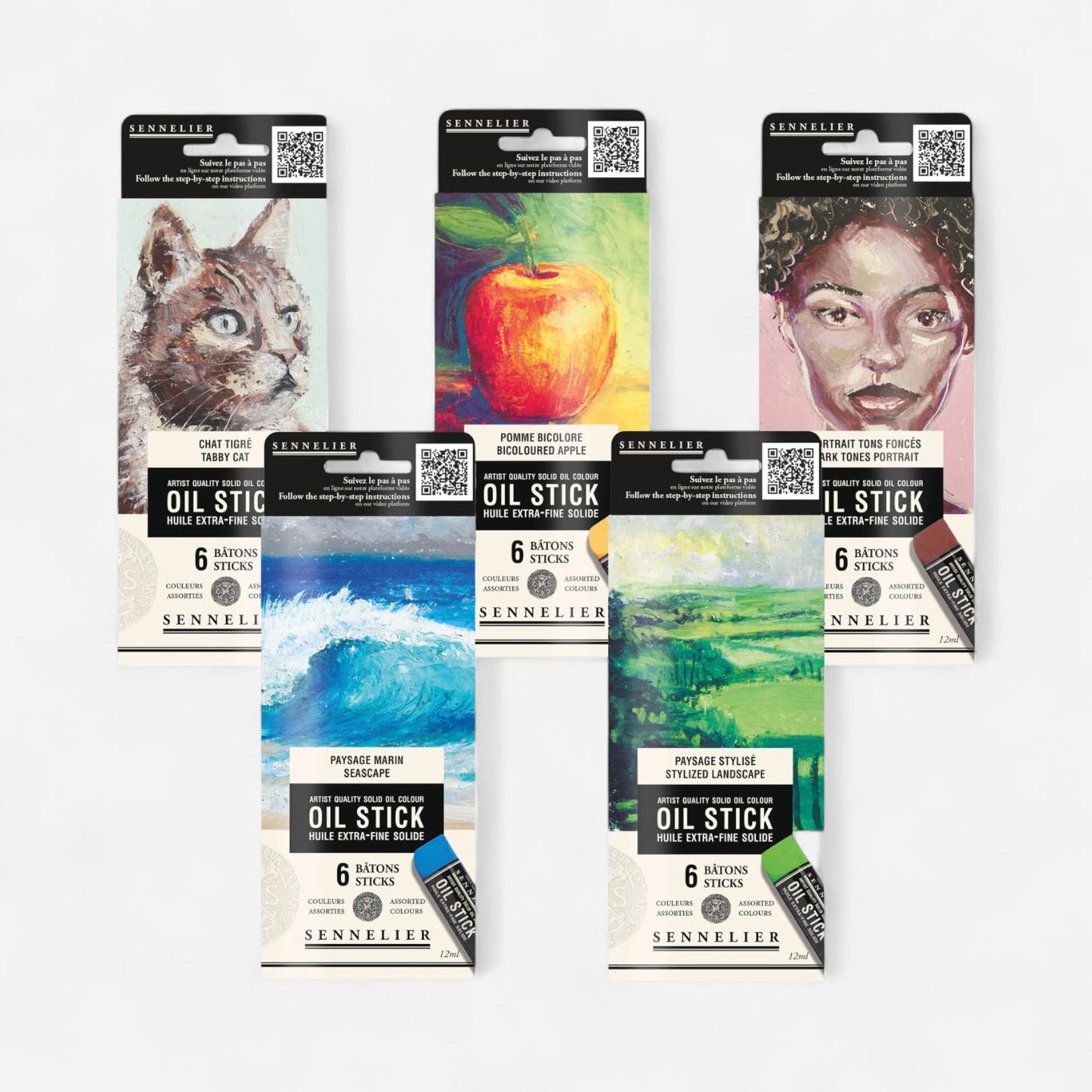 Sennelier Solid Oil Sticks Mini Set of 6