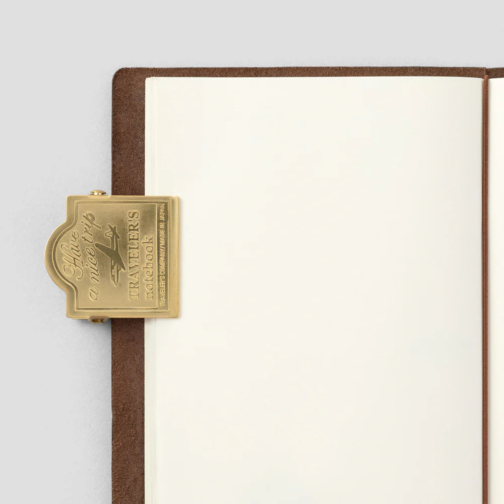 Traveler's Co Notebook Brass Clip - Airline