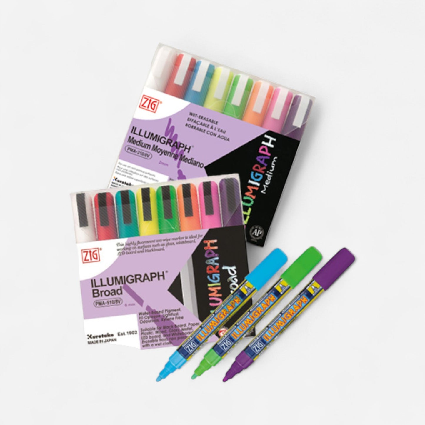 Kuretake ZIG® Illumigraph® Fluorescent Paint Markers