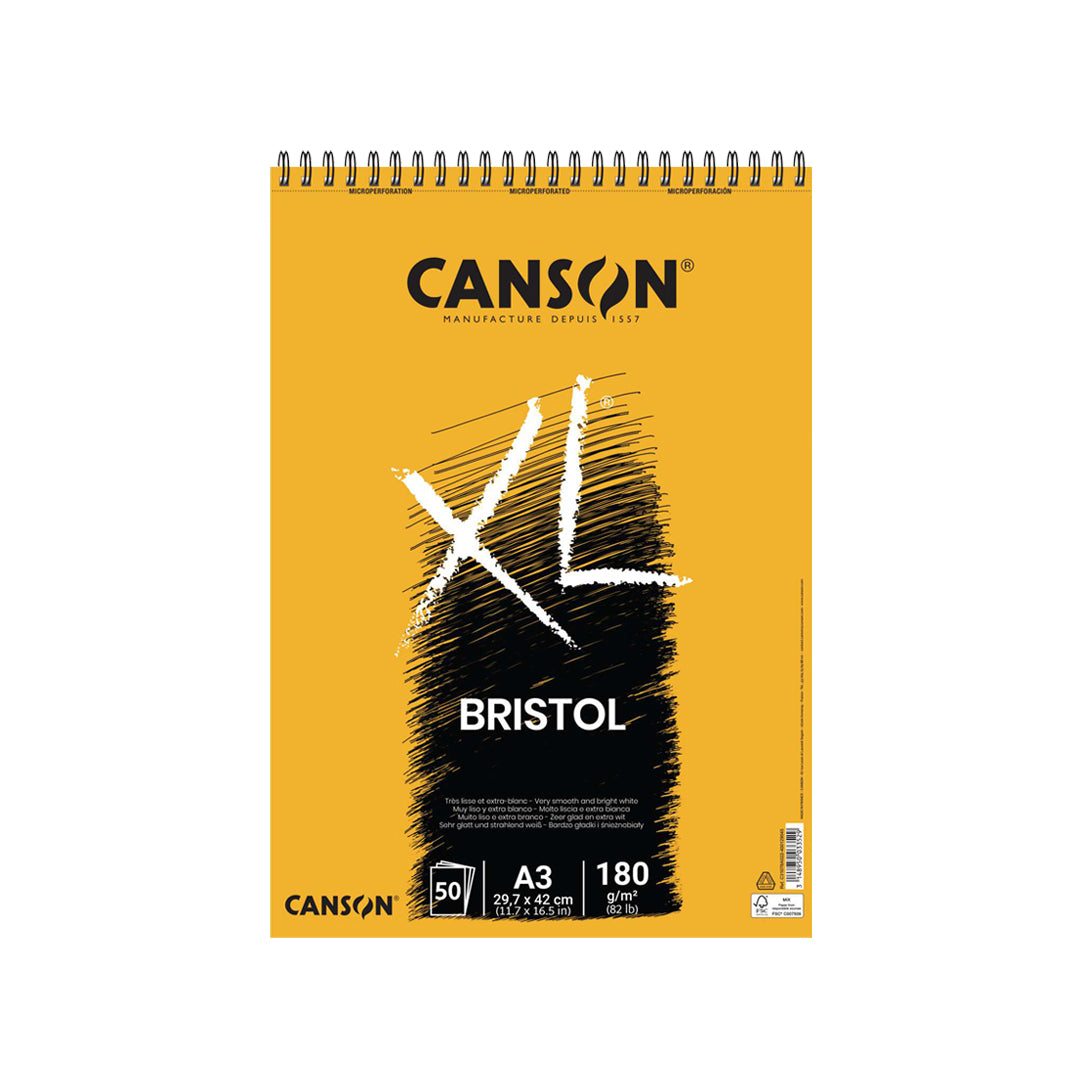 Canson XL Bristol Spiral Pad 50 sheets
