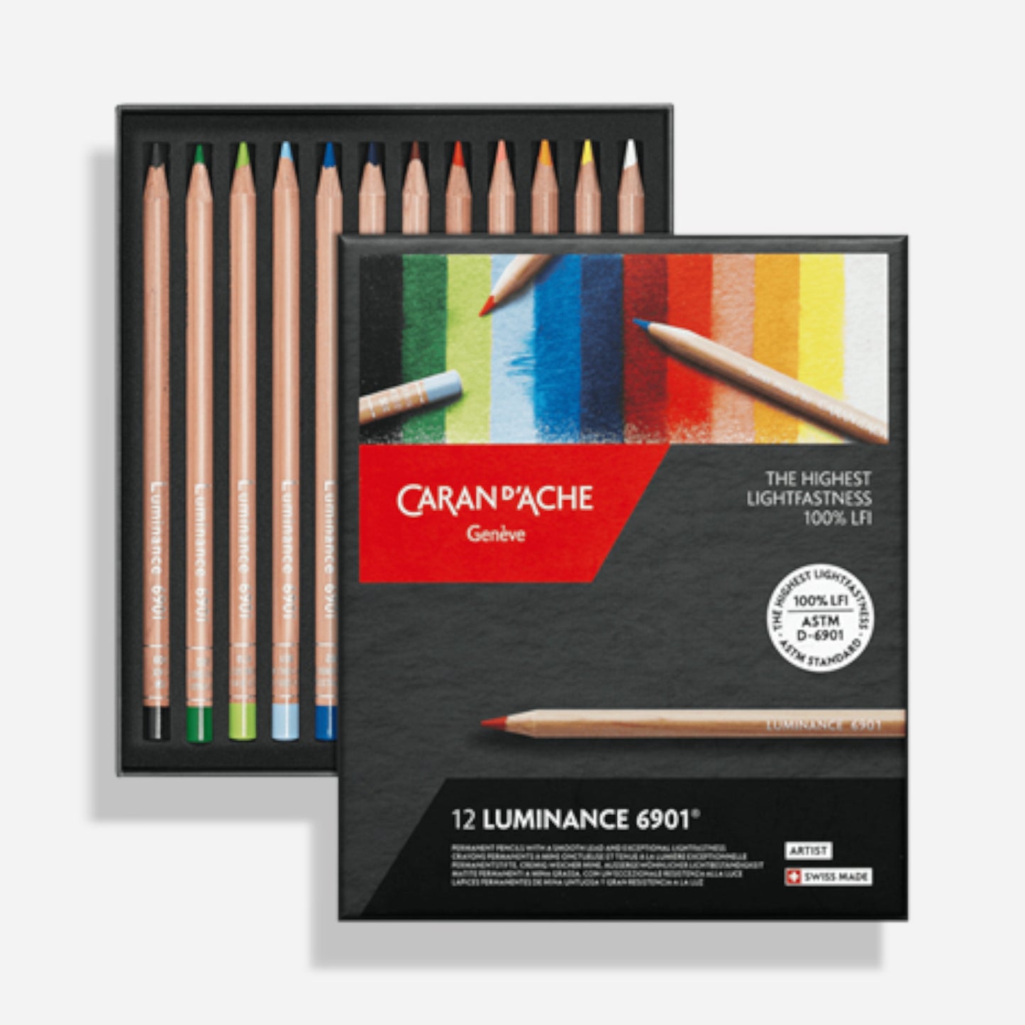 Caran d'Ache Luminance 6901™️ Colour Pencil Set 12