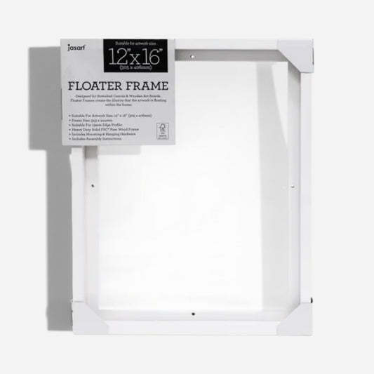 Jasart Floater Frame White Thick Edge