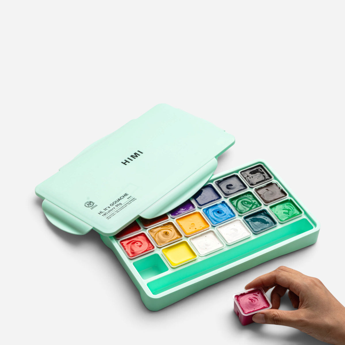 HIMI Gouache Jelly Cup Set – 18 x 30g