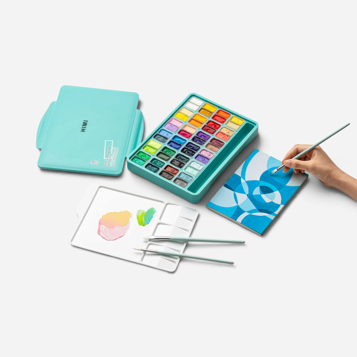 HIMI Gouache Jelly Twin Cup Set