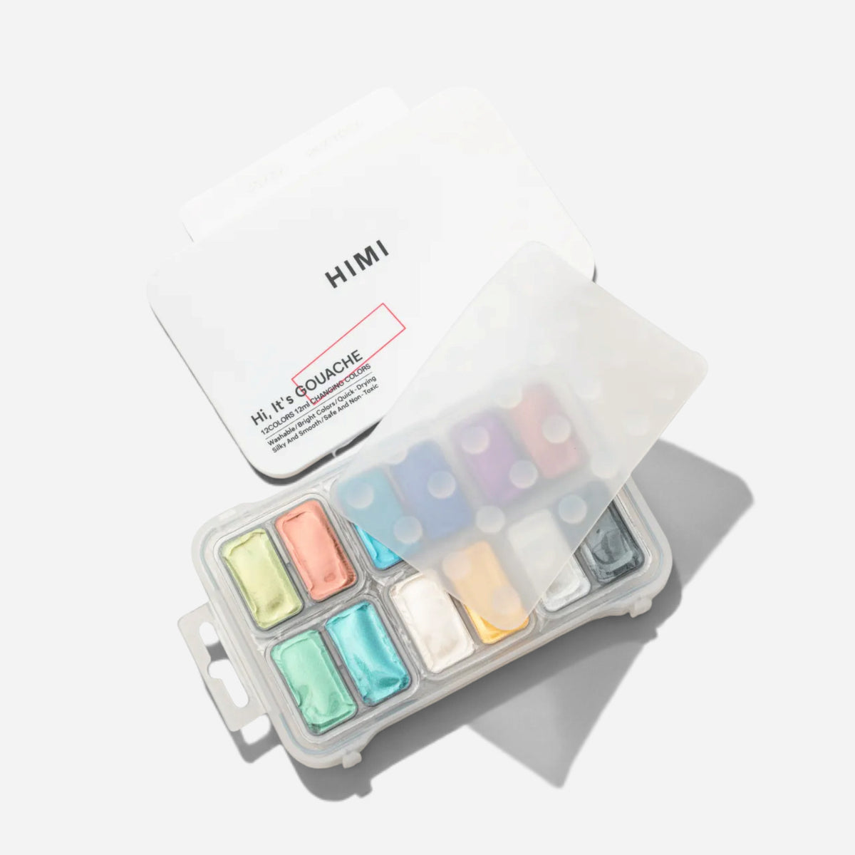 HIMI Gouache Jelly Cup Set 12 Chameleon & Metallic