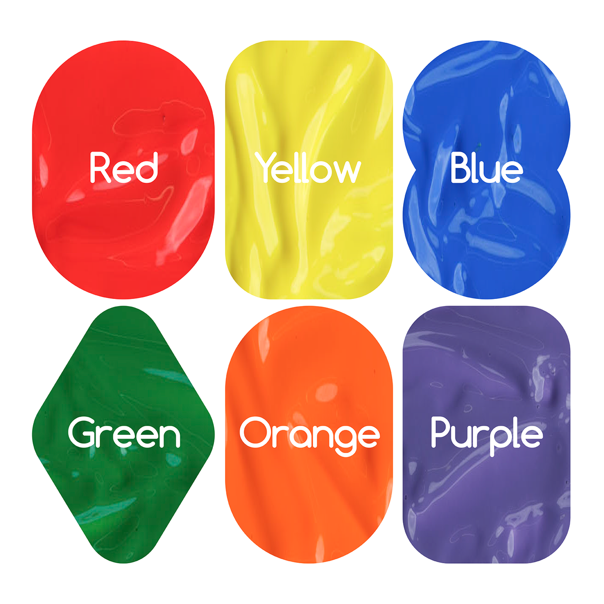 MEEDEN Kids Finger Paint Set 6 Colours