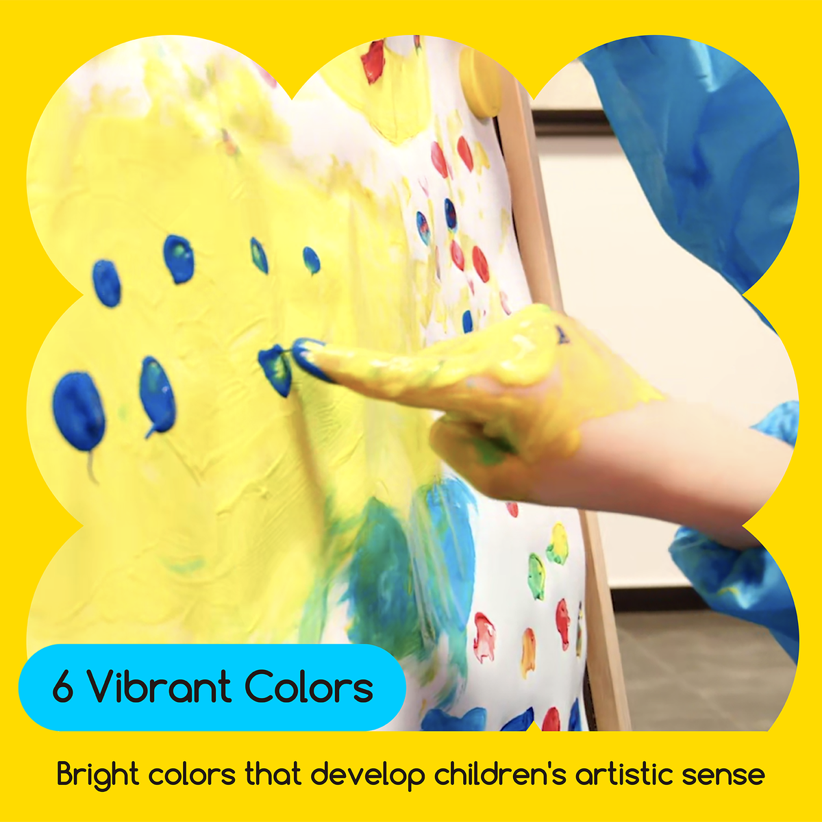 MEEDEN Kids Finger Paint Set 6 Colours
