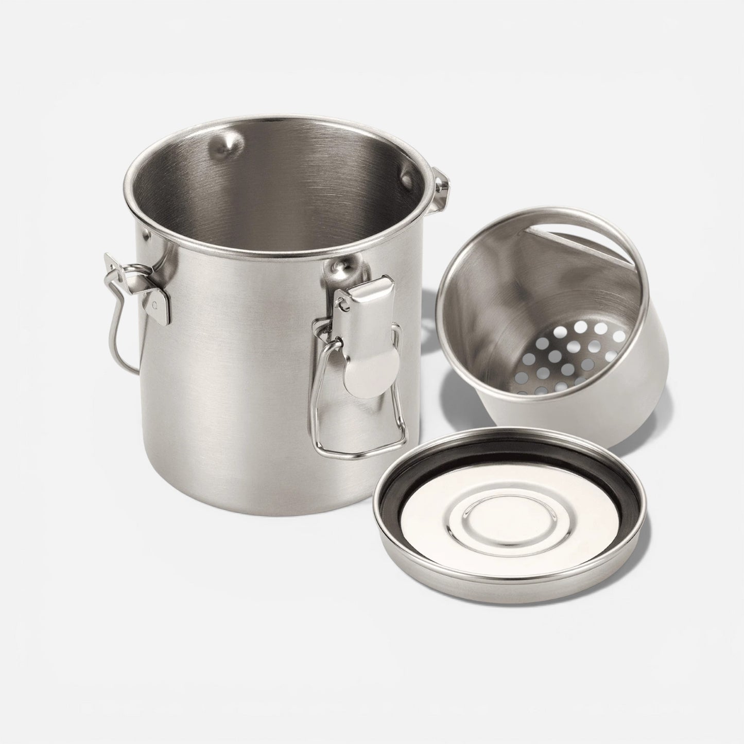 MEEDEN Small steel brush washer with sealing lid