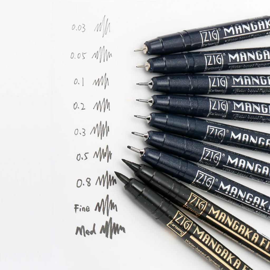 Kuretake ZIG MANGAKA Felt Tip Pens