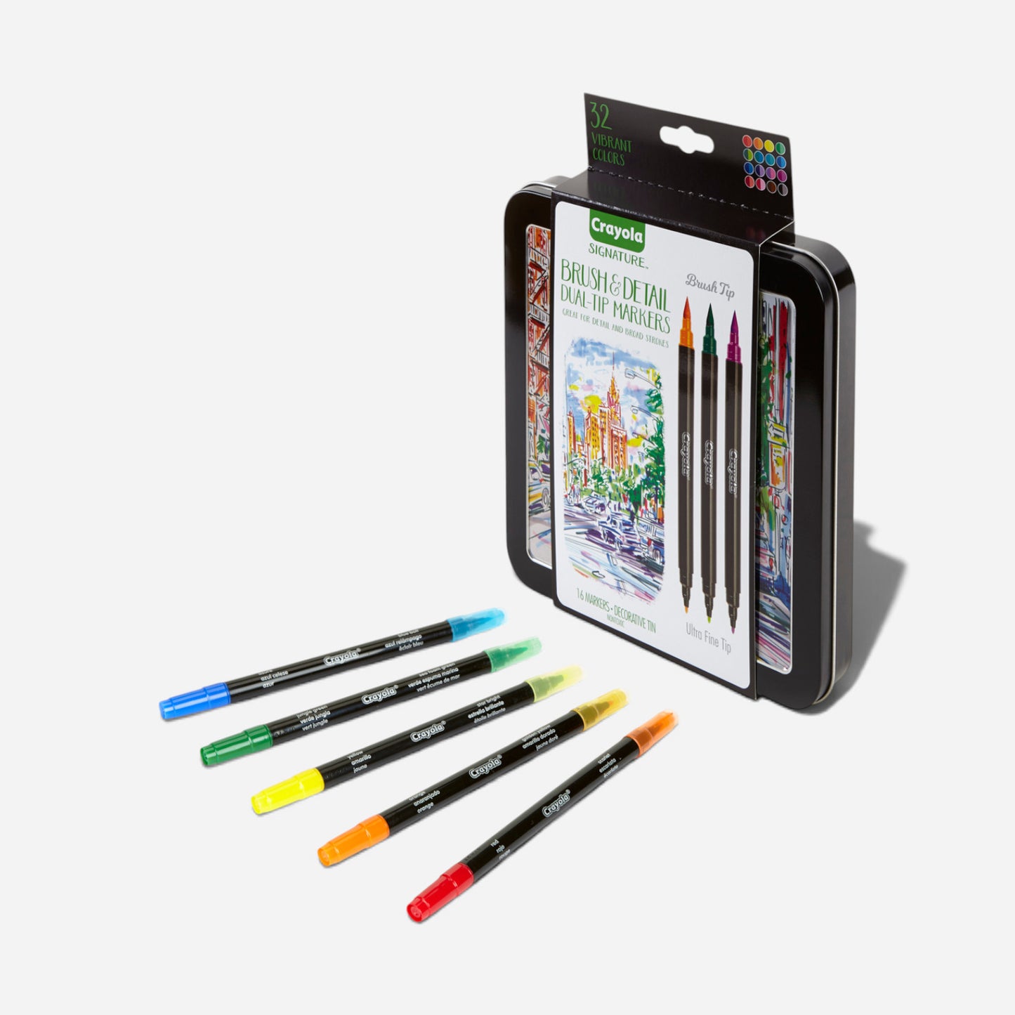 Crayola Signature Brush & Detail Dual-Tip Markers