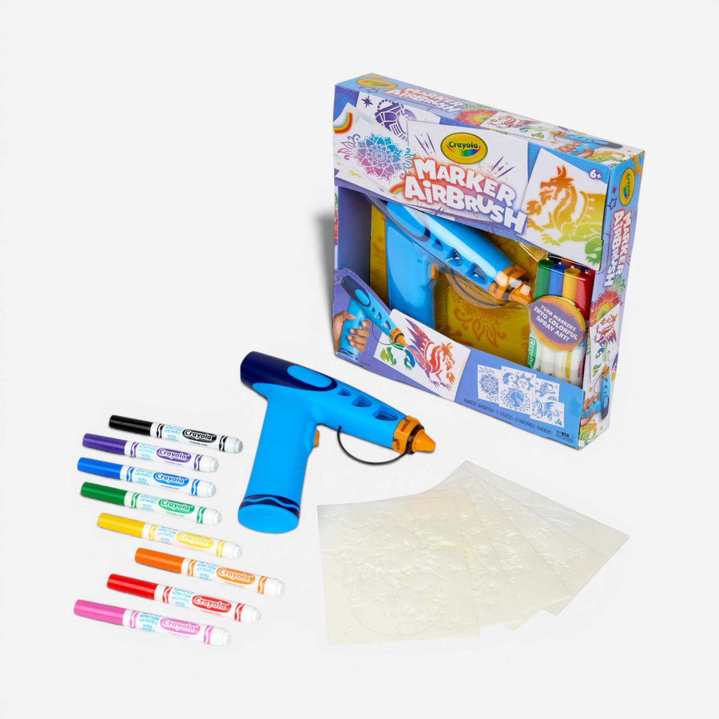 Crayola Marker Airbrush Set 6yo +