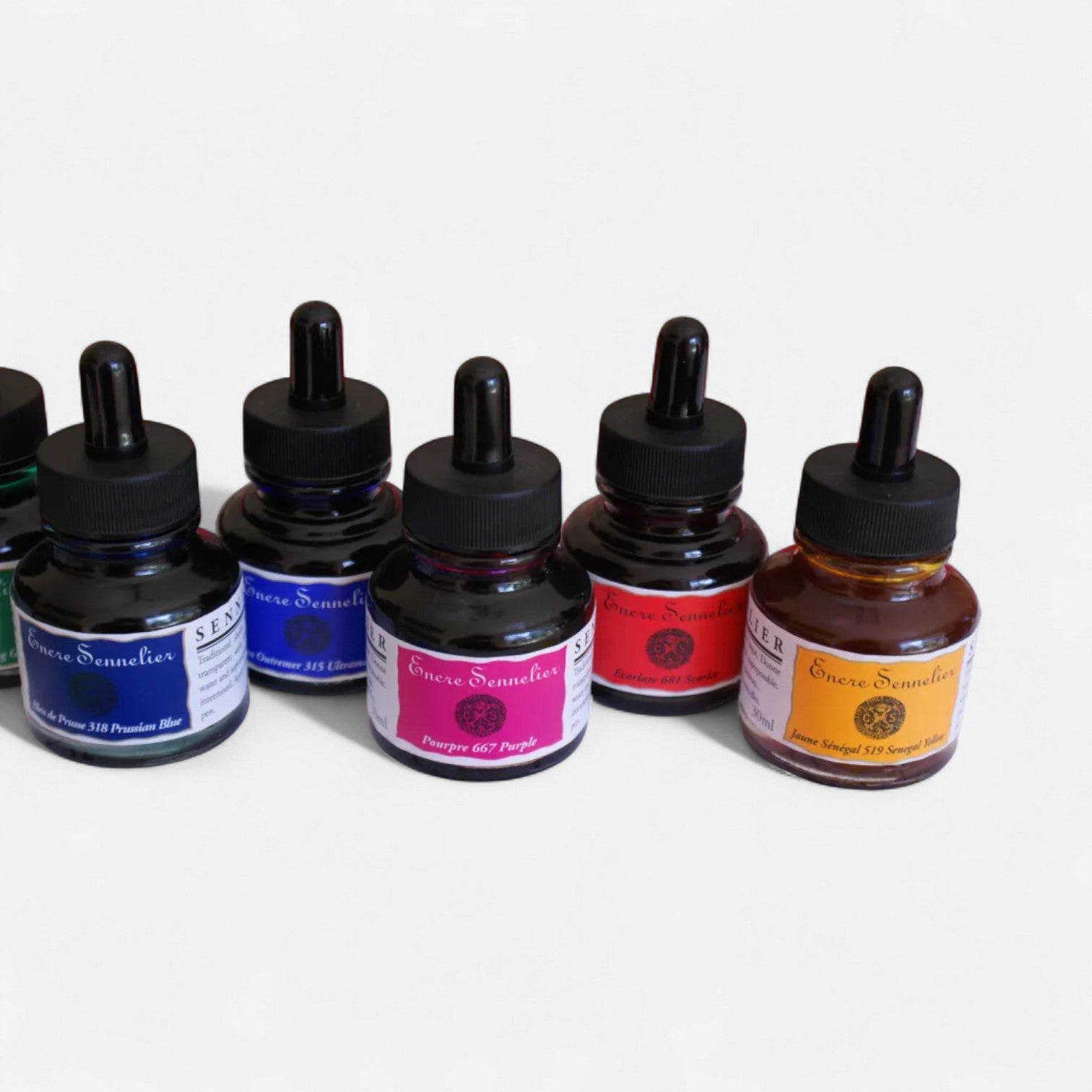 Shellac Ink Examples Sennelier Shellac based Inks 30ml – Queenstown Art Supplies