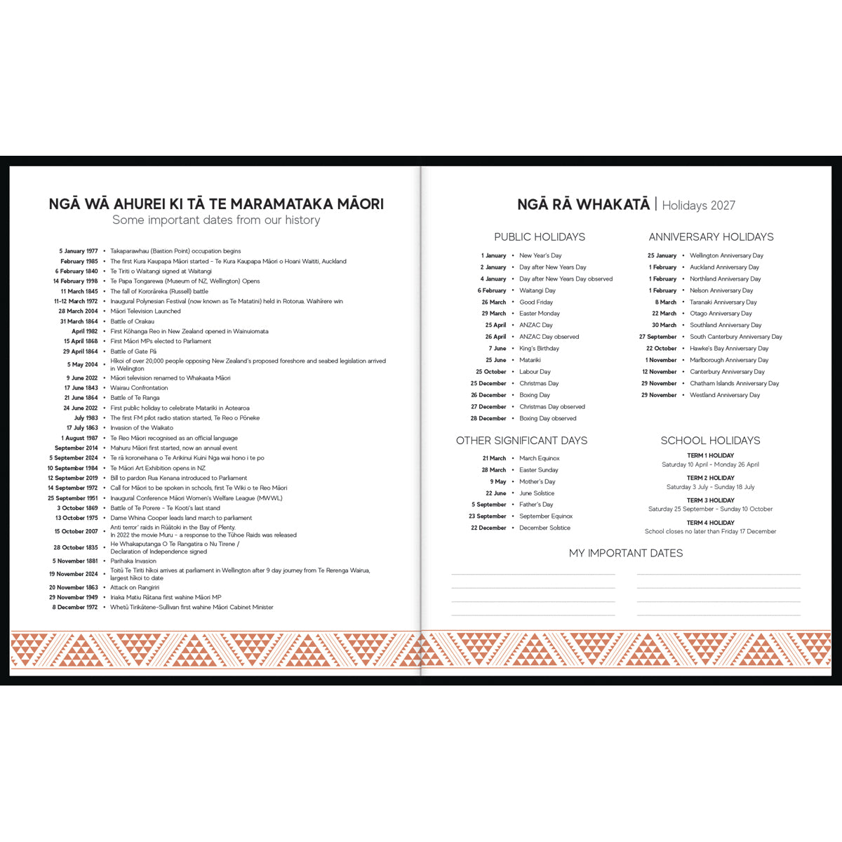 Tuhi Mahere ā Marama Monthly Planner Softcover 2027