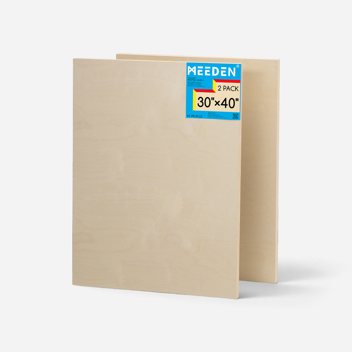 MEEDEN Thick Edge 'Gallery' Birchwood Painting Panels 2 PACK