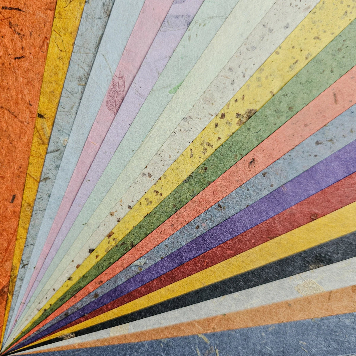 Kozo Studio Assorted A4 Mix Leaf & Flower Unryu Mulberry Paper Set 40 Sheets