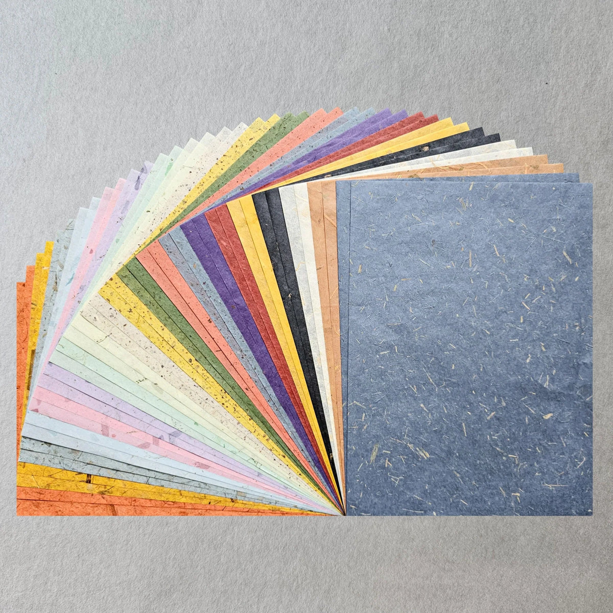 Kozo Studio Assorted A4 Mix Leaf & Flower Unryu Mulberry Paper Set 40 Sheets
