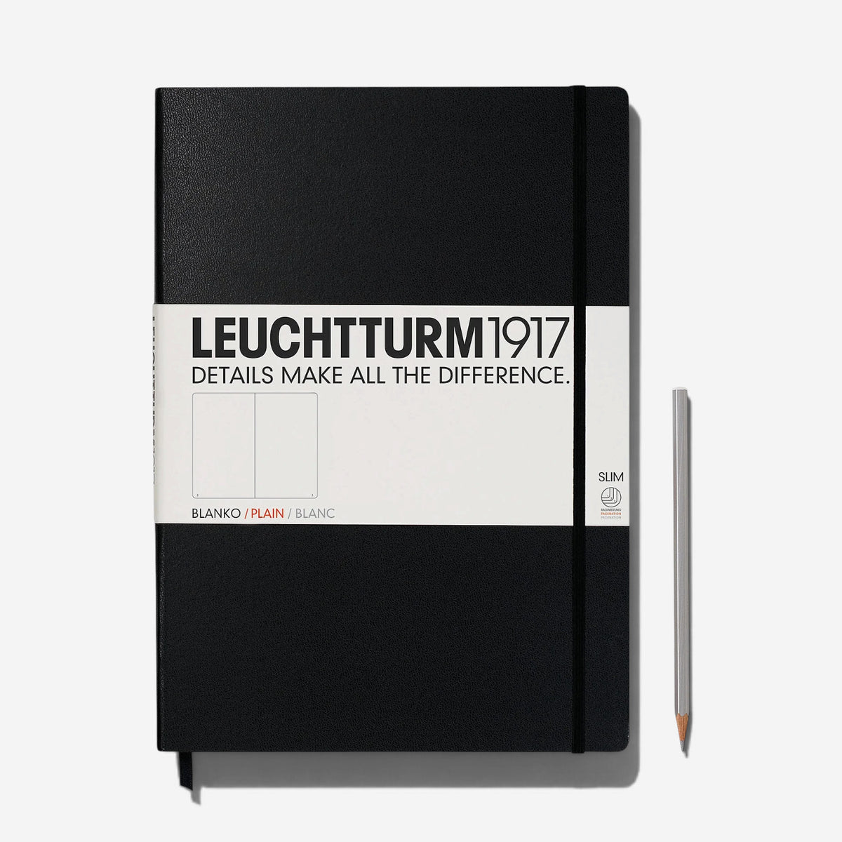 Leuchtturm1917 Hardcover Notebook Large A4+ Slim Blank