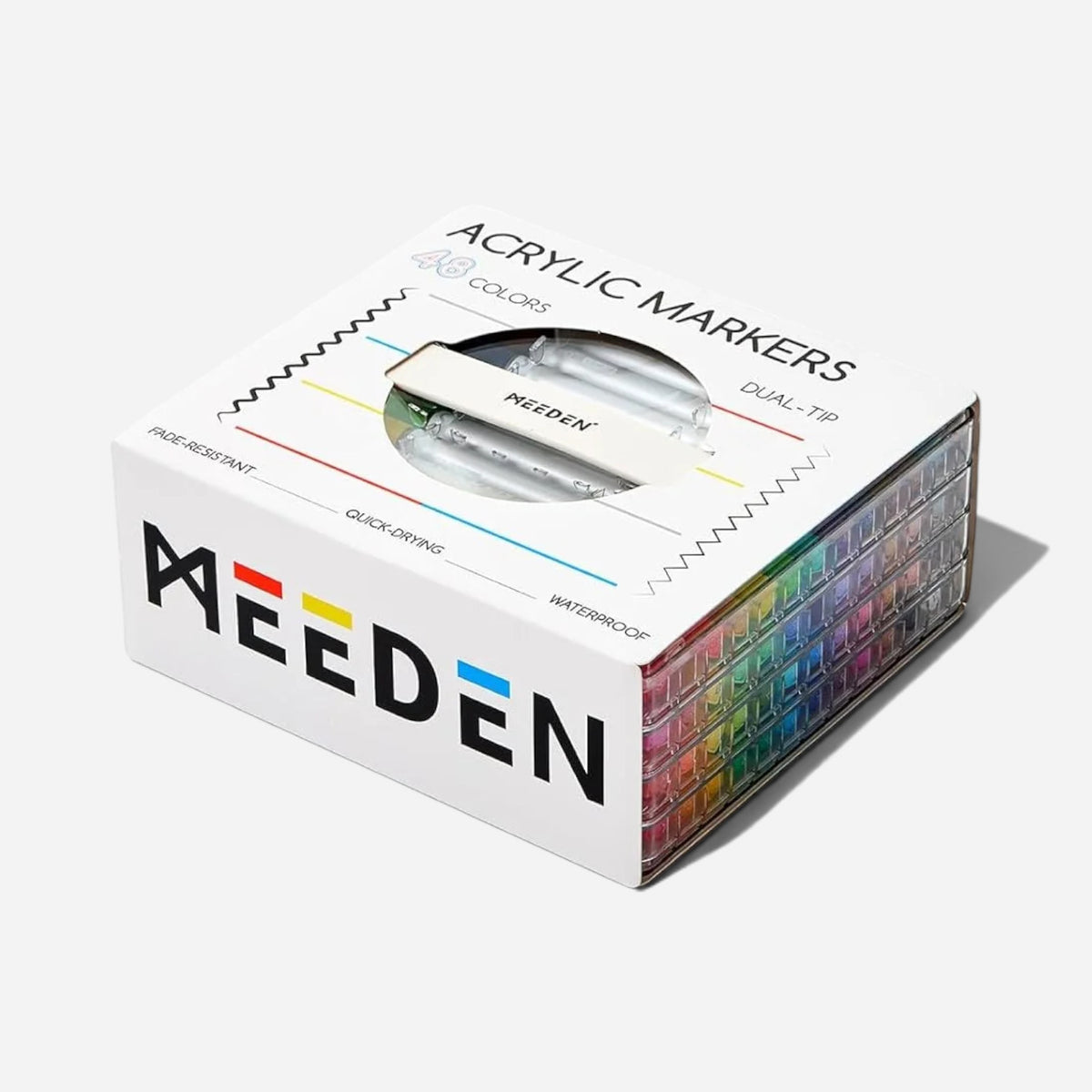 MEEDEN Acrylic Dual-Tip Marker Set in Carry Case