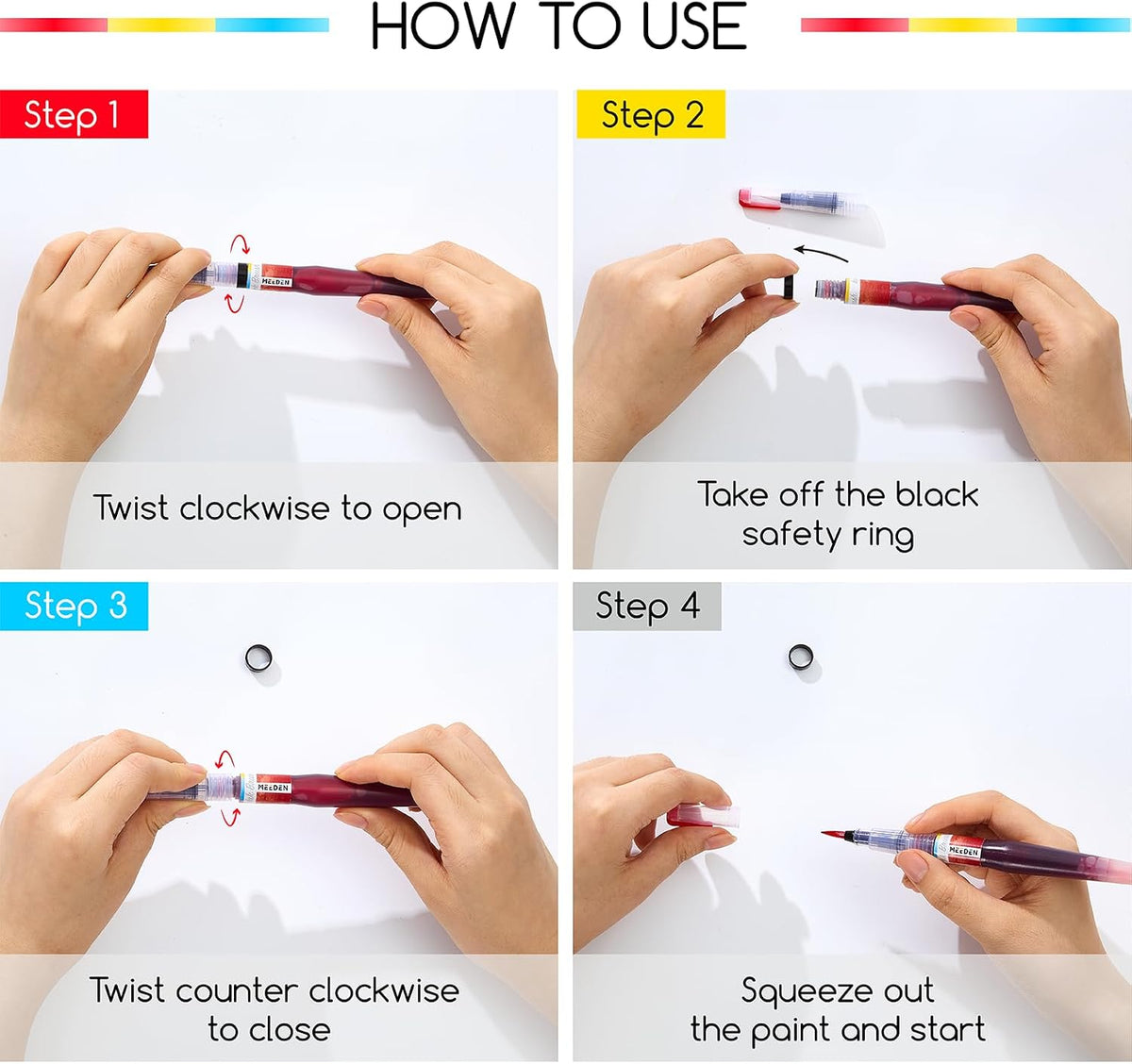 MEEDEN Ink Brush Pen Set