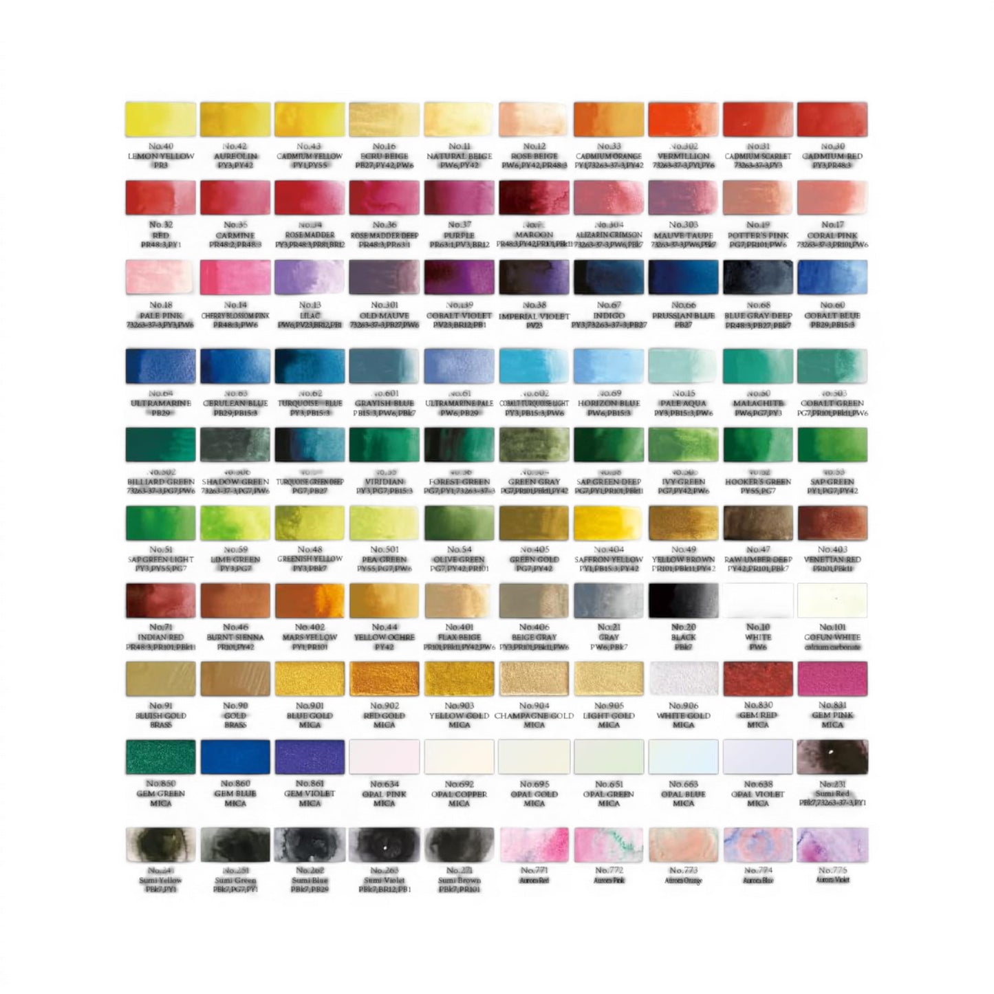 Kuretake GANSAI TAMBI 100 Limited Edition Watercolour Set #4